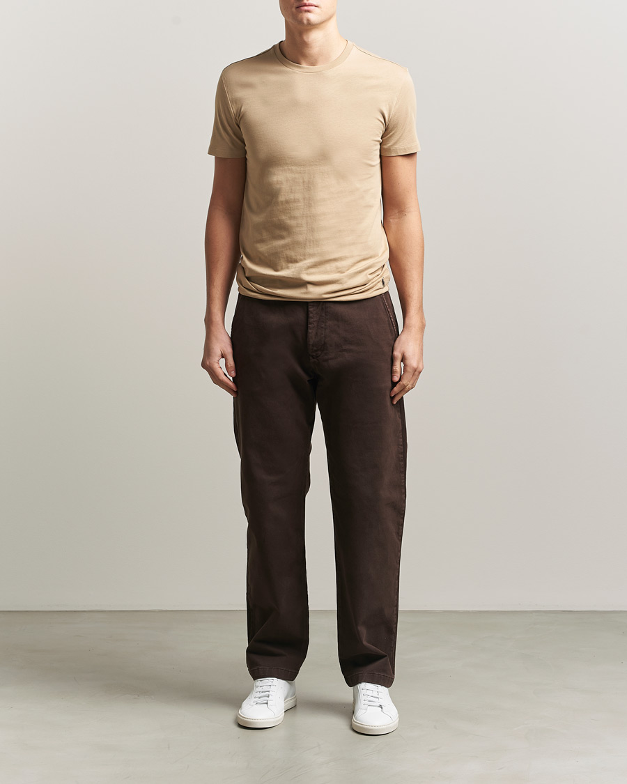 Herre | T-Shirts | Polo Ralph Lauren | 3-Pack Crew Neck T-Shirt Island/Khaki/Navy