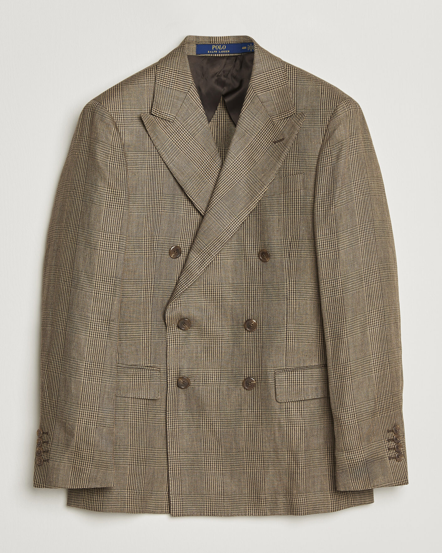 Herre | Dressjakker | Polo Ralph Lauren | Mini Glenplaid DB Blazer Sage Multi