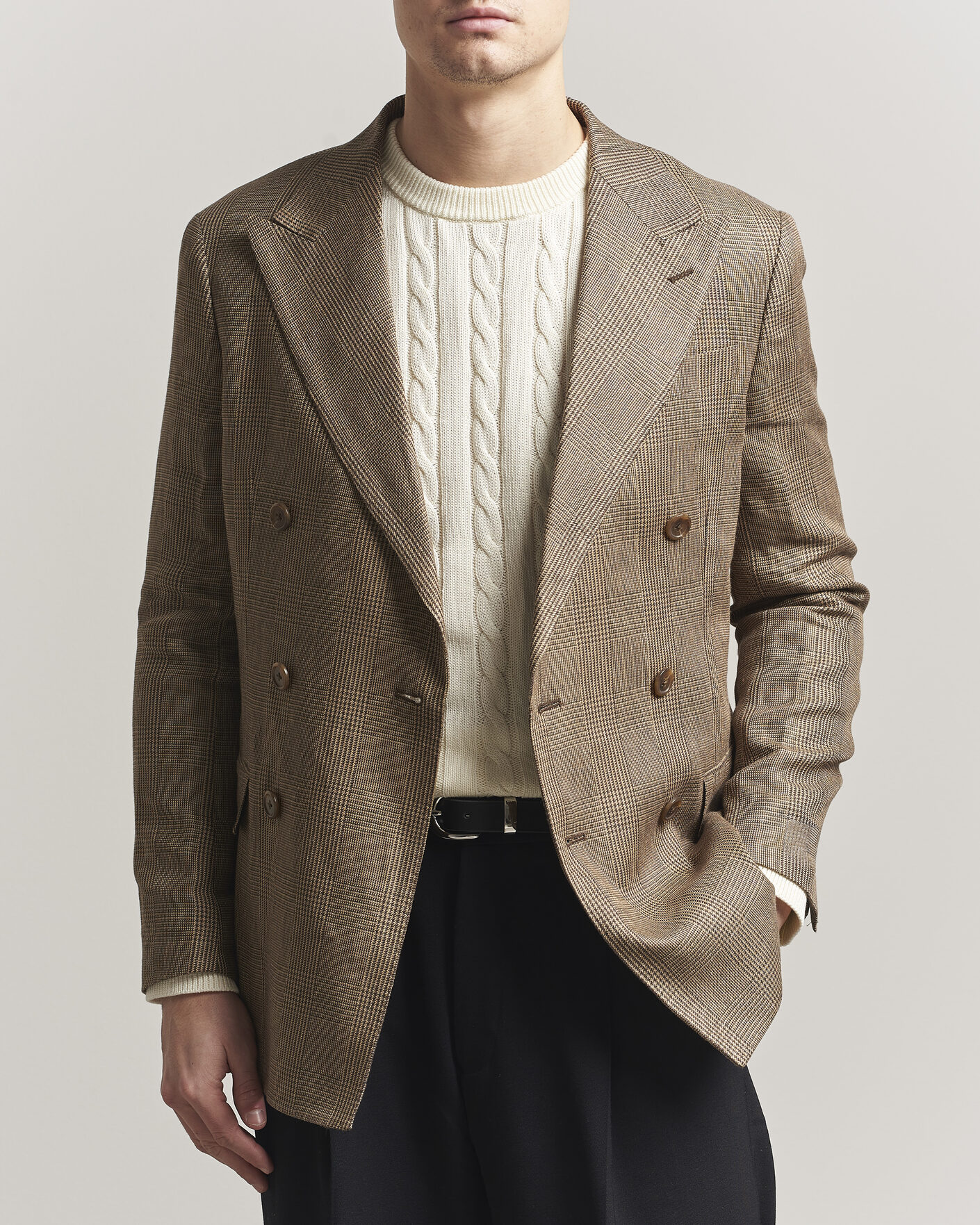 Herre | Dressjakker | Polo Ralph Lauren | Mini Glenplaid DB Blazer Sage Multi