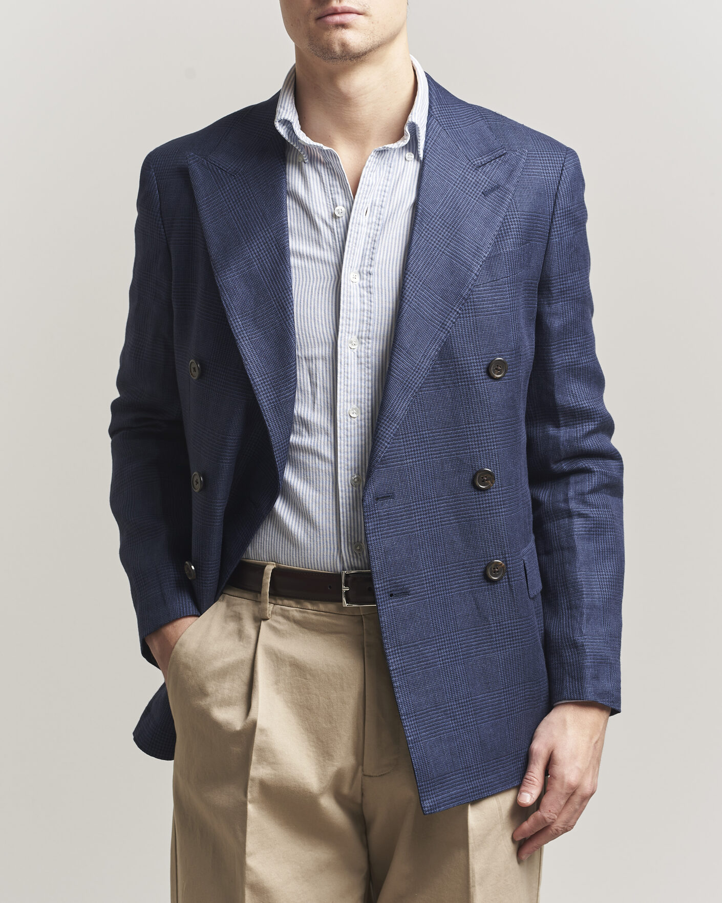 Herre | Dressjakker | Polo Ralph Lauren | Mini Glenplaid DB Blazer Spring Navy