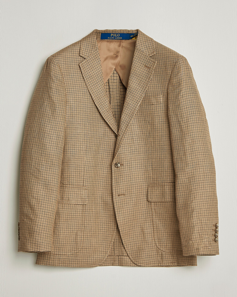 Herre | Dressjakker | Polo Ralph Lauren | Mini Guncheck Blazer Camel Multi