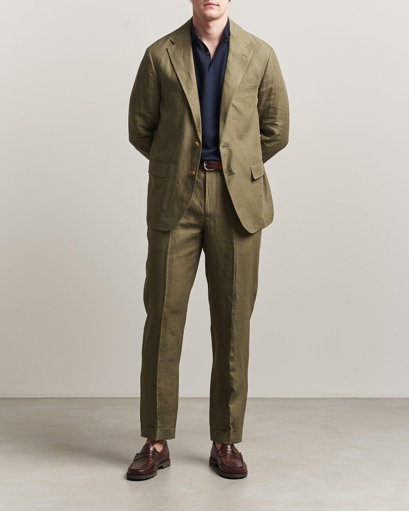 Herre | Dressjakker | Polo Ralph Lauren | Linen Sportcoat Basic Olive