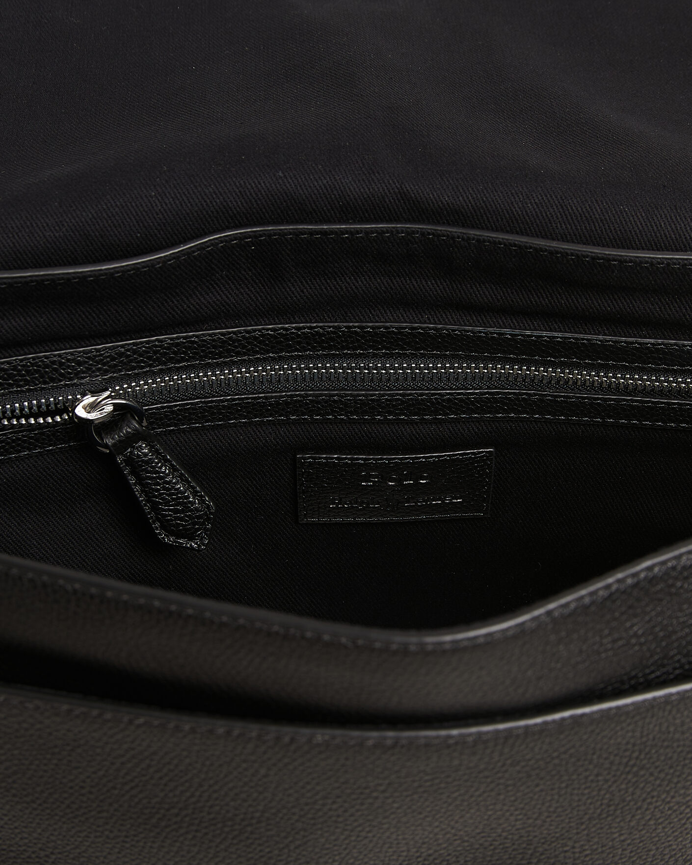 Herre | Vesker | Polo Ralph Lauren | Pebble Leather Messenger Bag Black