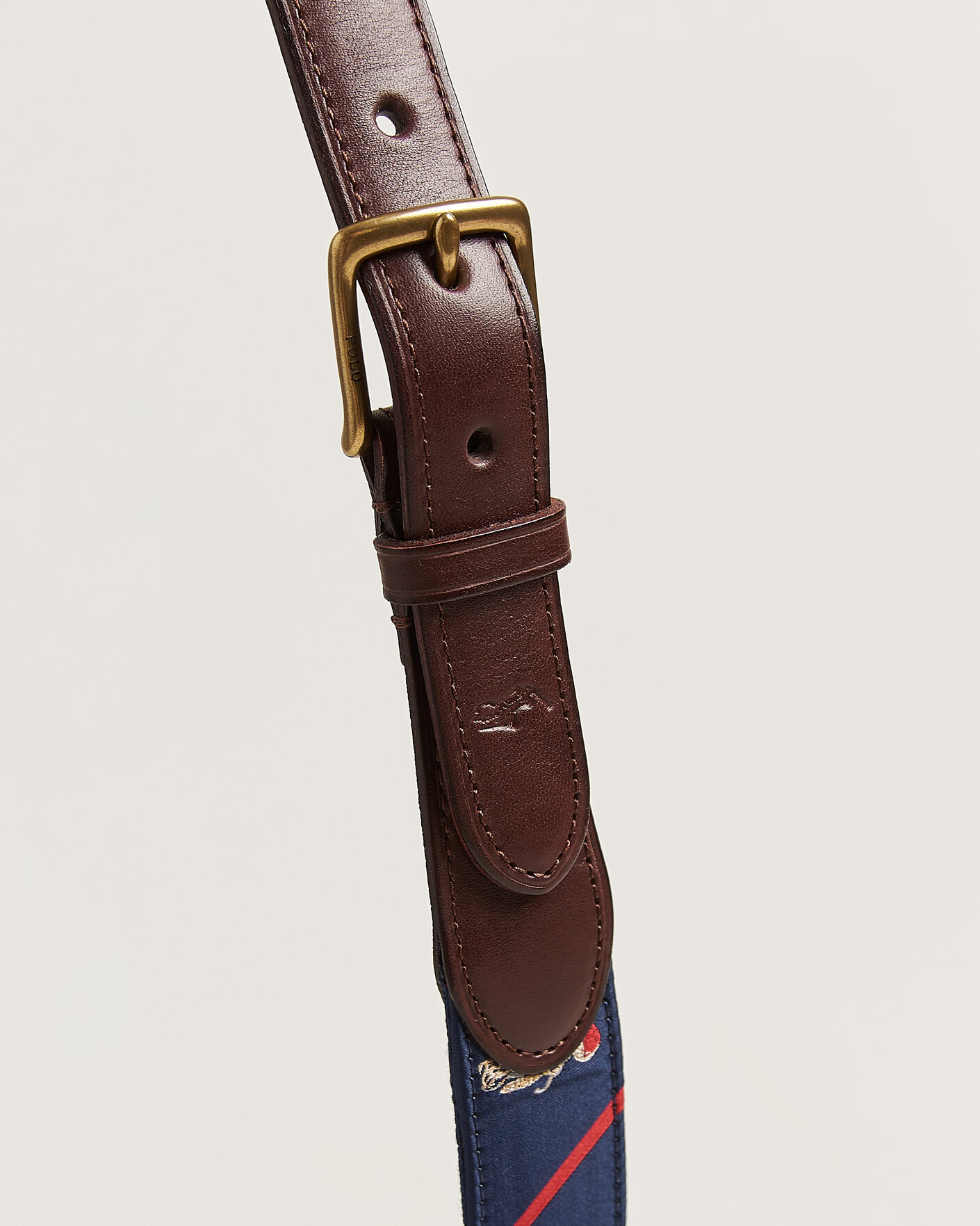 Herre | Belter | Polo Ralph Lauren | Leather Bear Belt Navy Multi