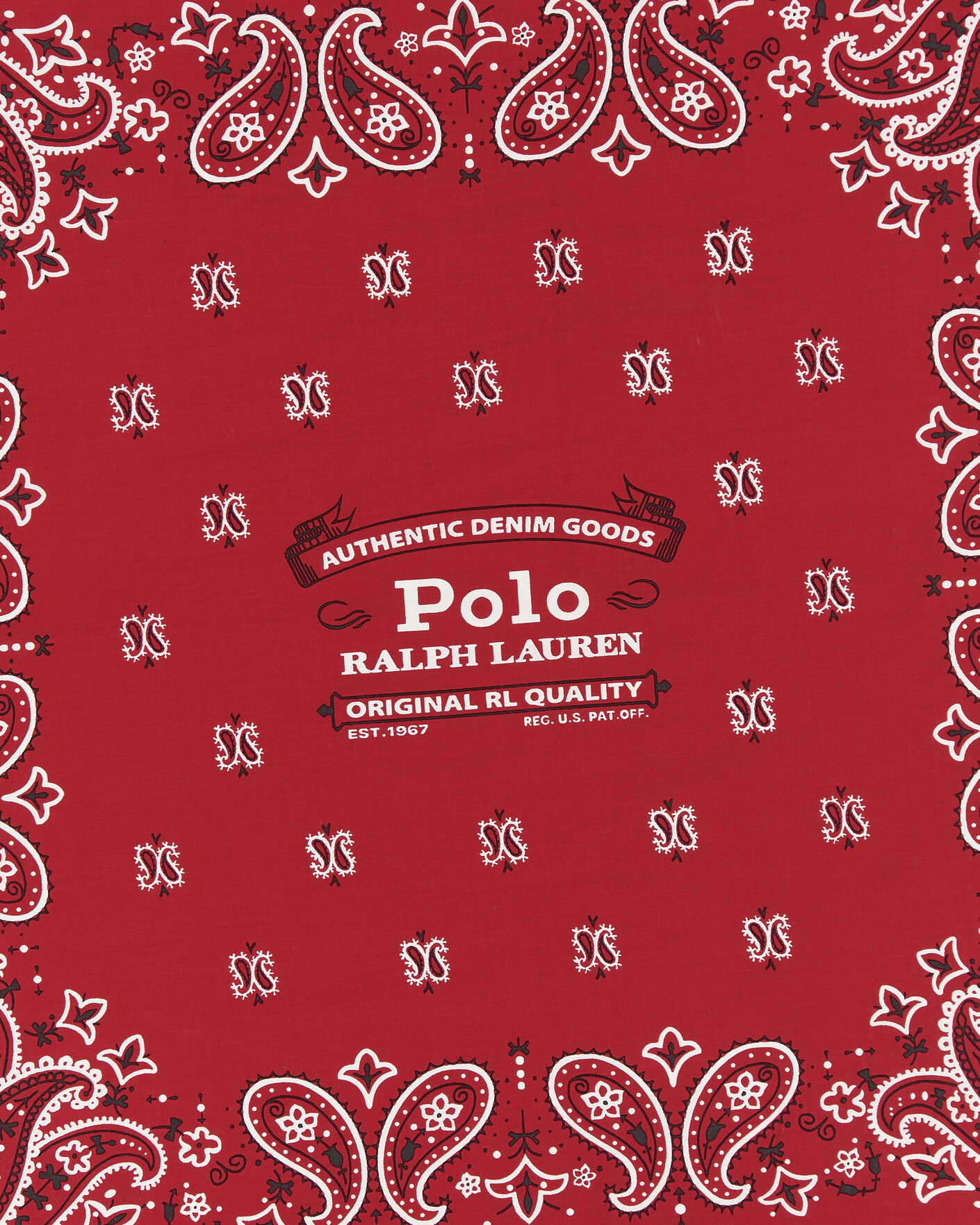 Herre | Scarves | Polo Ralph Lauren | Cotton Printed Bandana Red/White