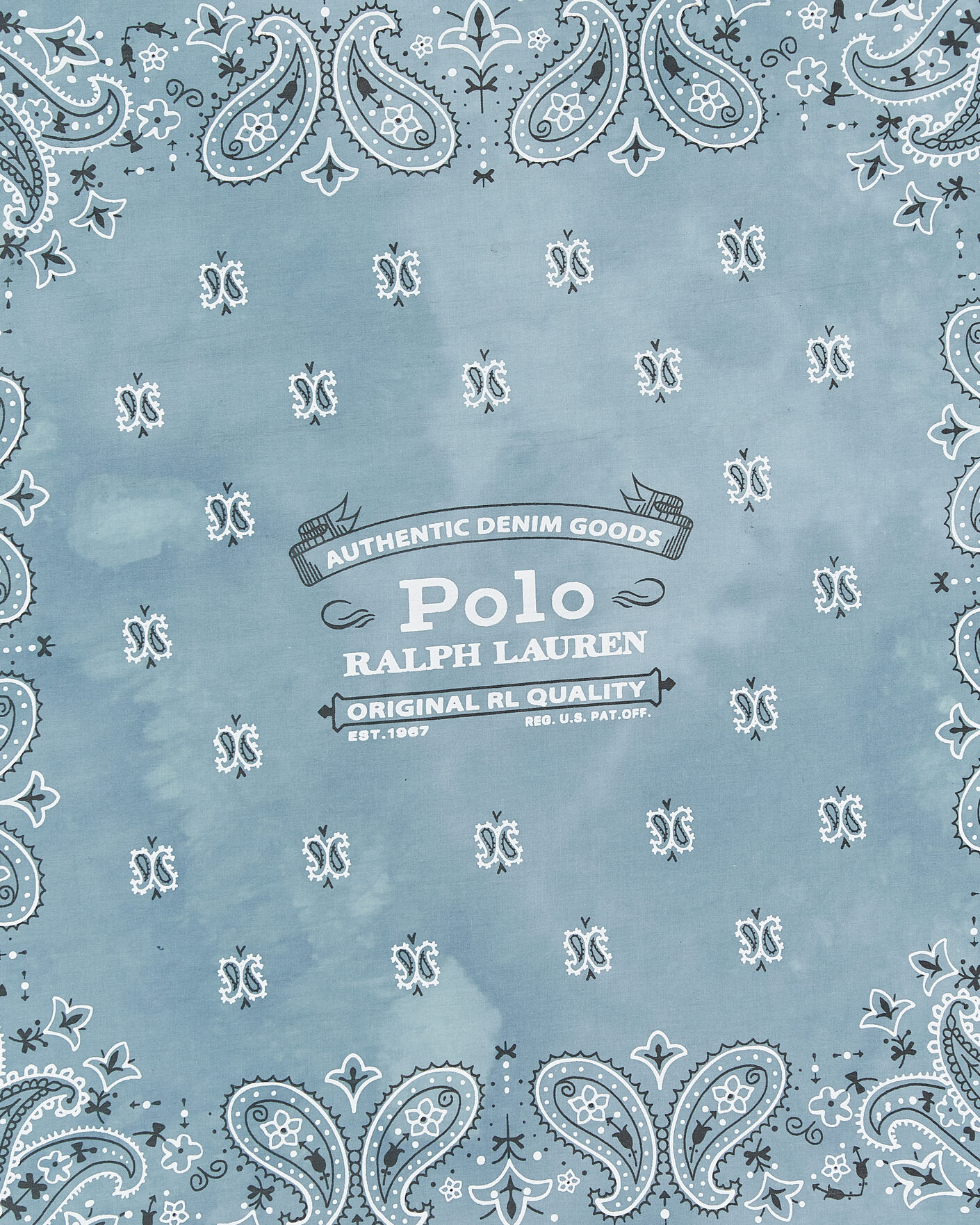 Herre | Scarves | Polo Ralph Lauren | Cotton Printed Bandana Vessle Blue