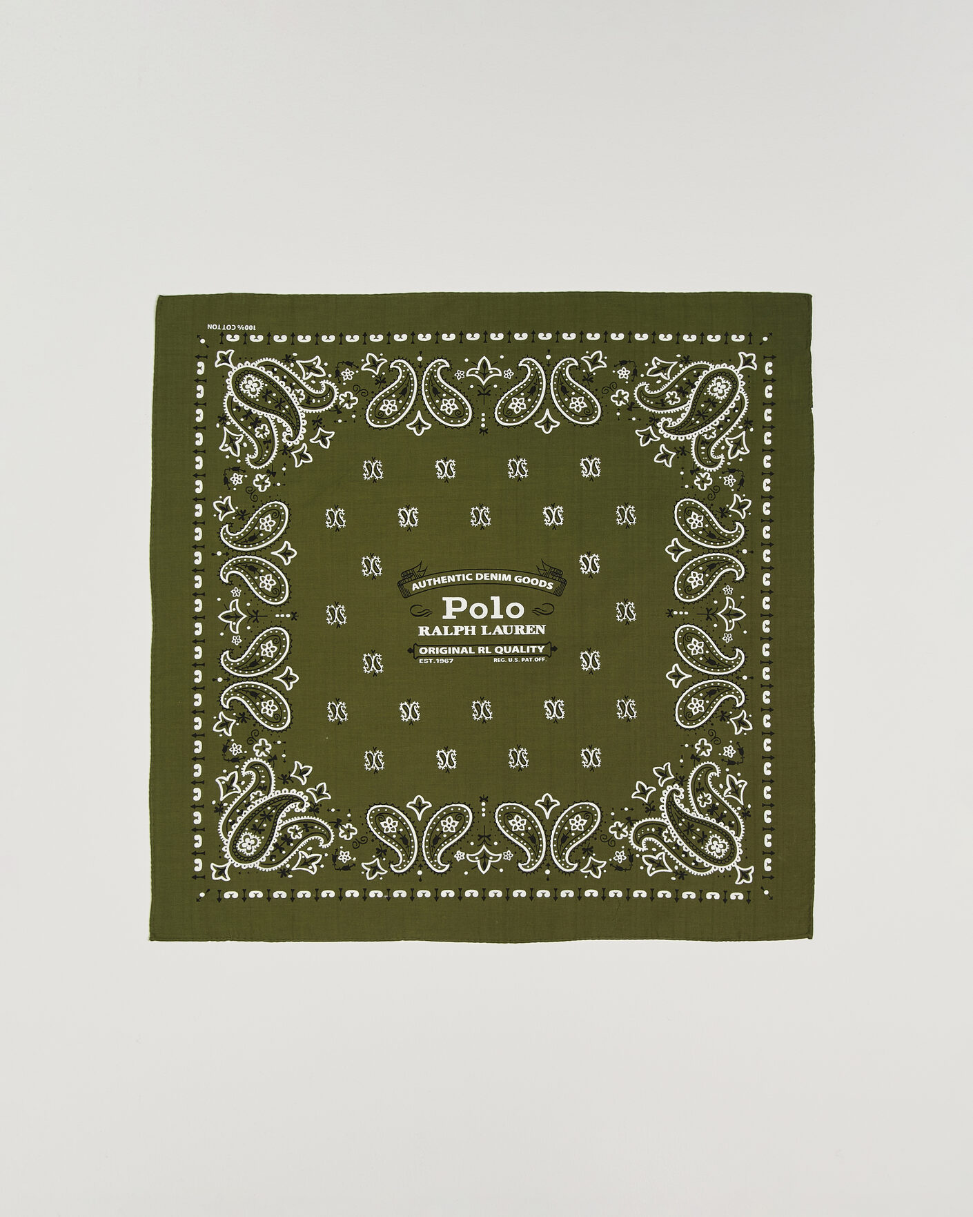 Herre | Scarves | Polo Ralph Lauren | Cotton Printed Bandana Supply Olive