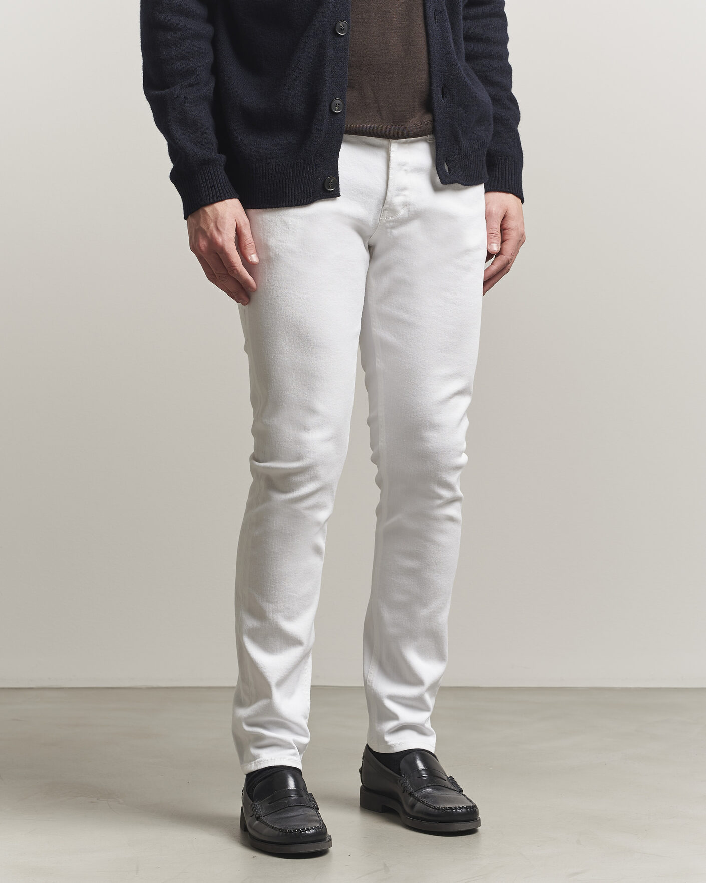 Herre | Bukser | Dondup | George Bullstretch 5-Pocket Pants White