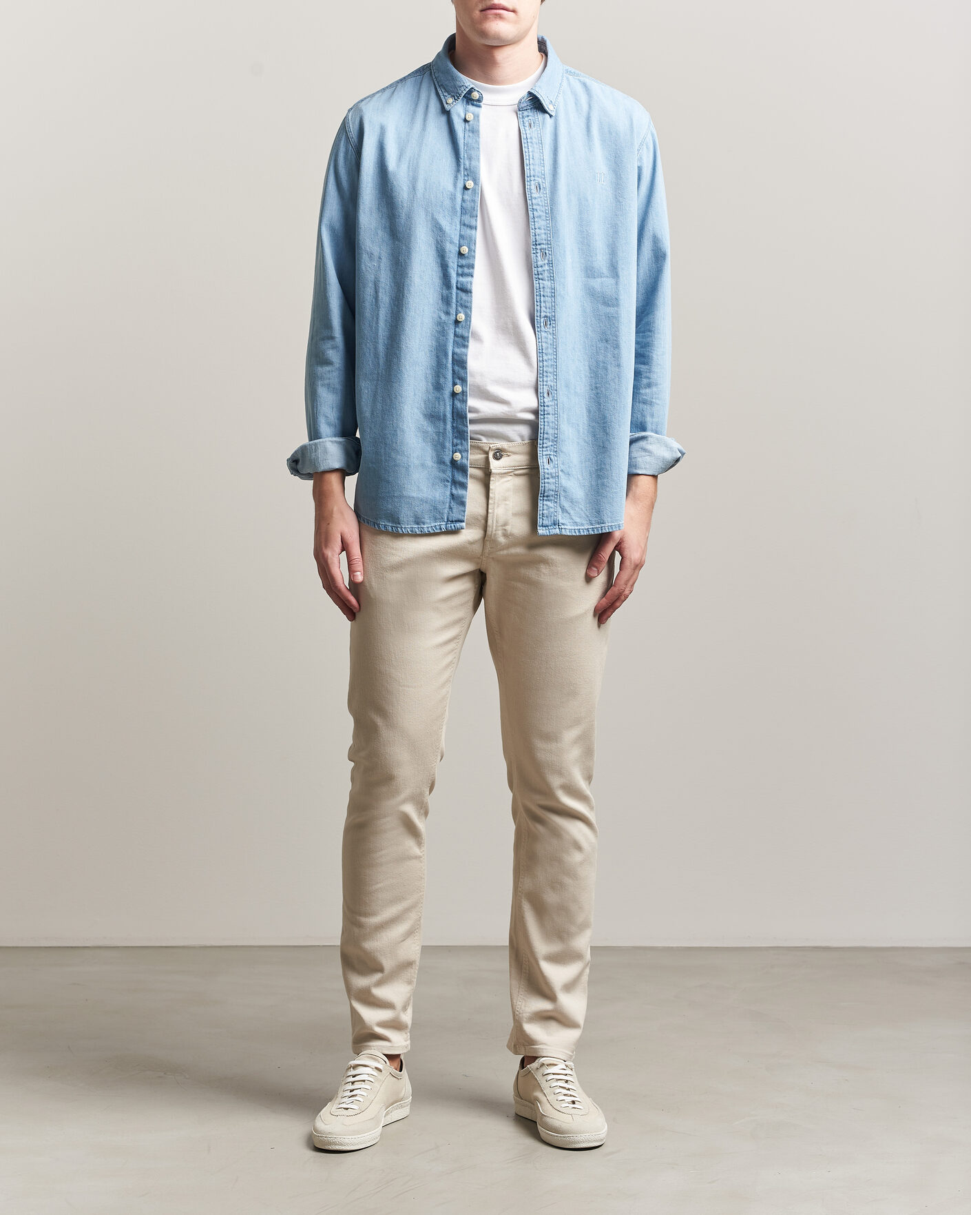 Herre | Bukser | Dondup | George Bullstretch 5-Pocket Pants Beige