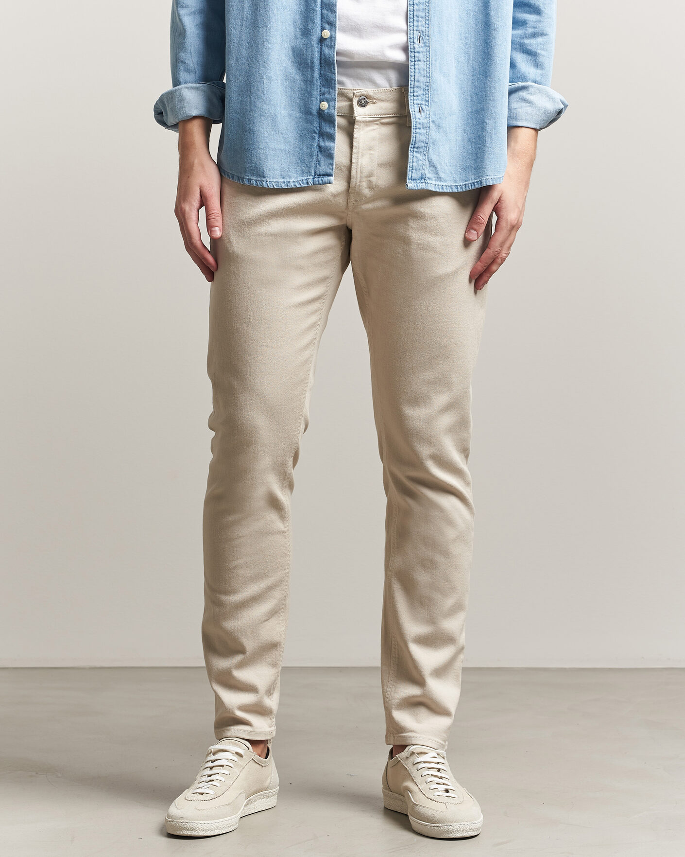 Herre | Bukser | Dondup | George Bullstretch 5-Pocket Pants Beige