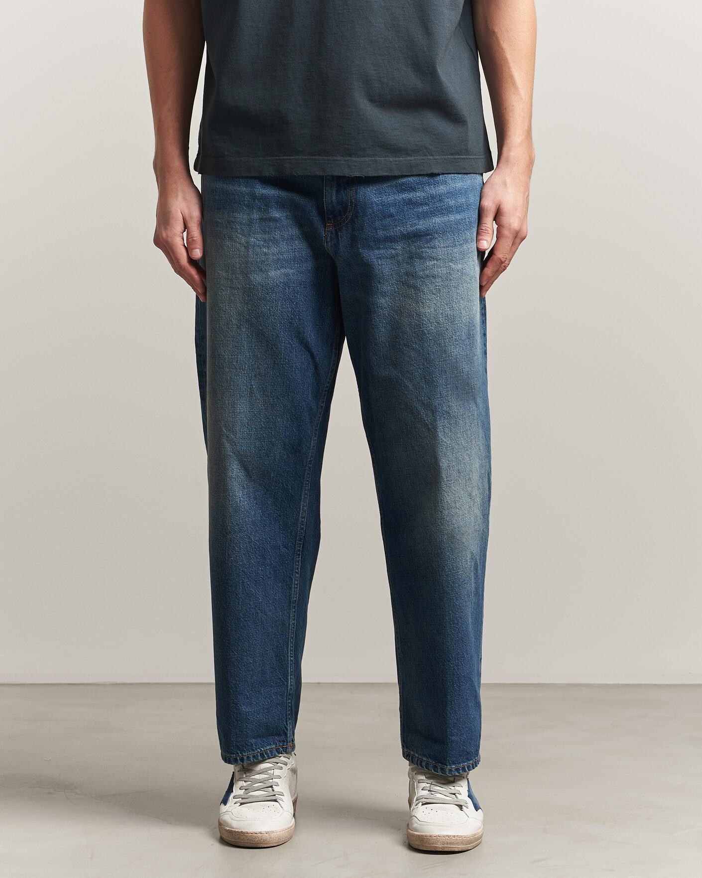 Herre | Skjorter | Dondup | Anthony Loose Fit Jeans Medium Blue