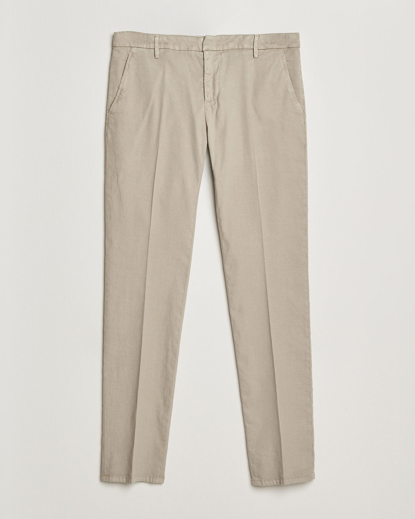 Herre | Bukser | Dondup | Spiritisimo Linen Stretch Chinos Beige