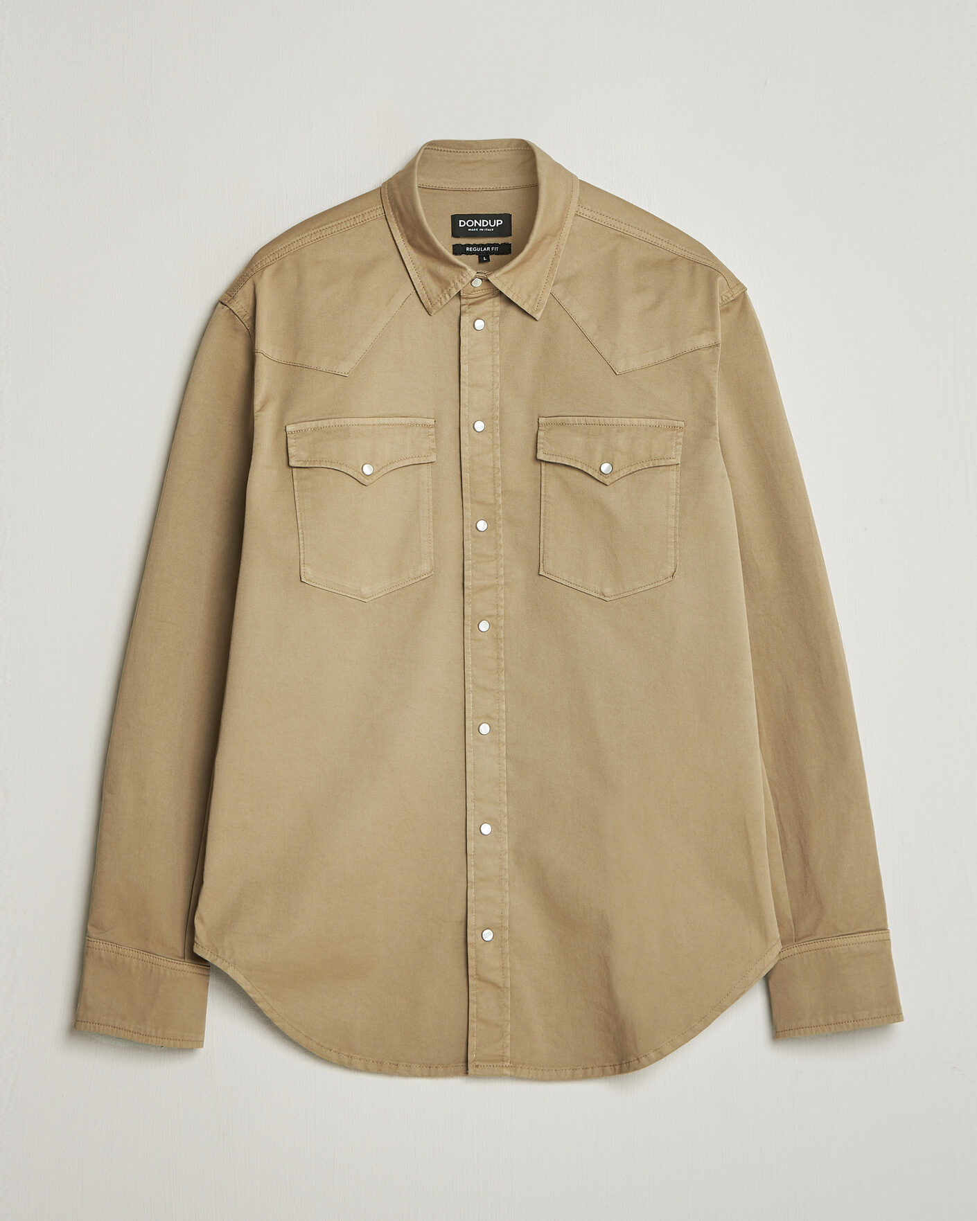 Herre | Skjorter | Dondup | Regular Fit Shirt Beige