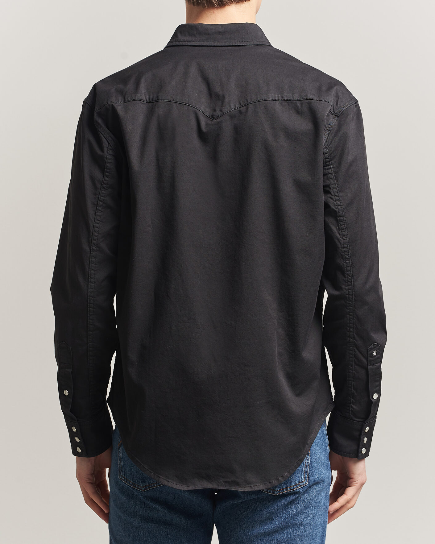Herre | Skjorter | Dondup | Regular Fit Shirt Washed Black