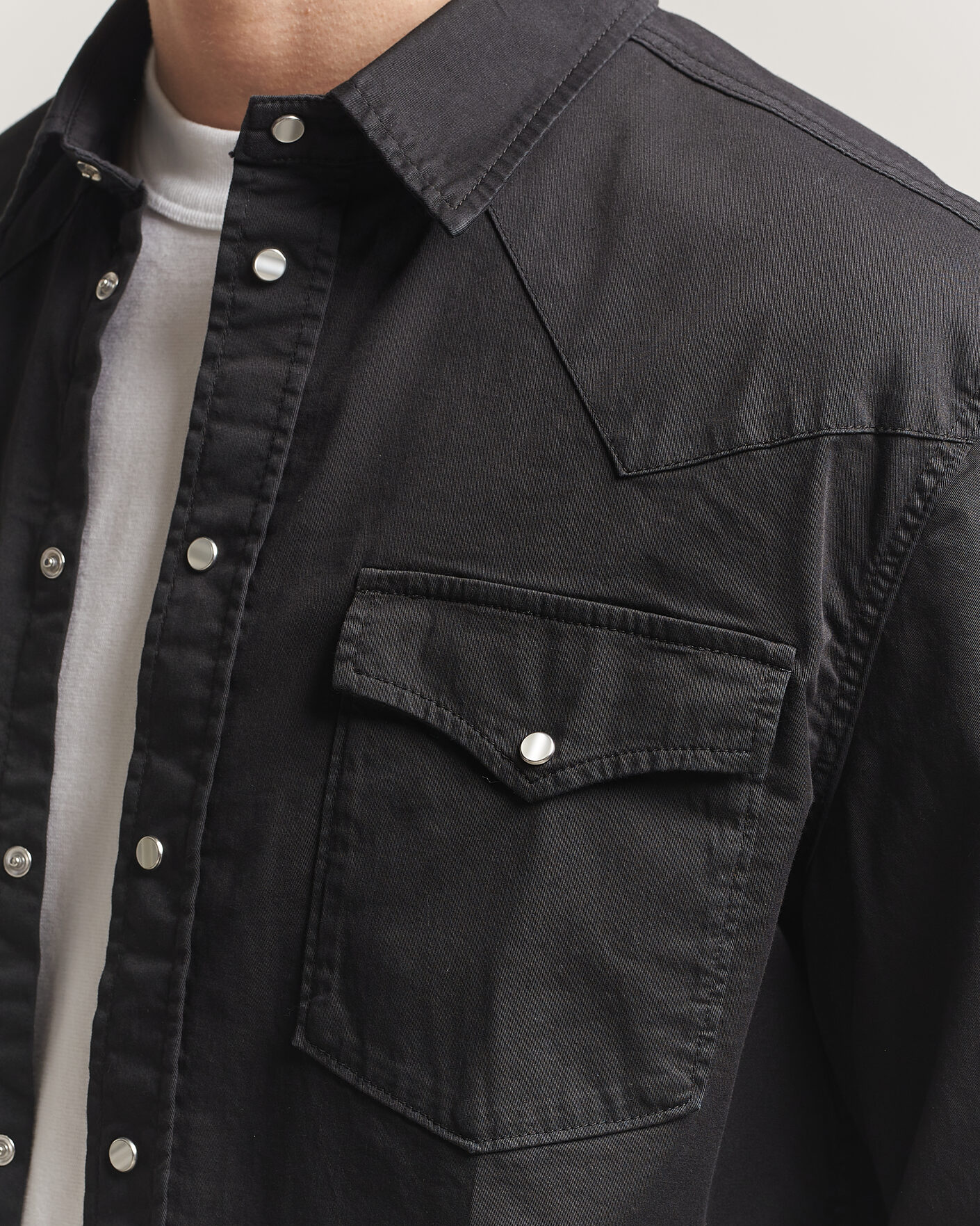 Herre | Skjorter | Dondup | Regular Fit Shirt Washed Black