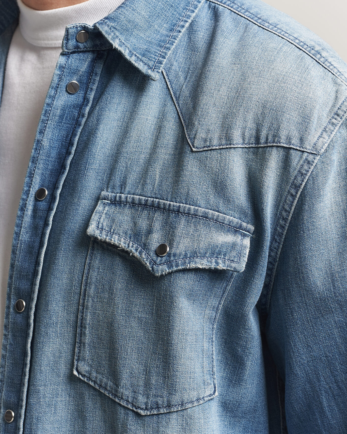 Herre | Skjorter | Dondup | Regular Fit Denim Shirt Medium Blue