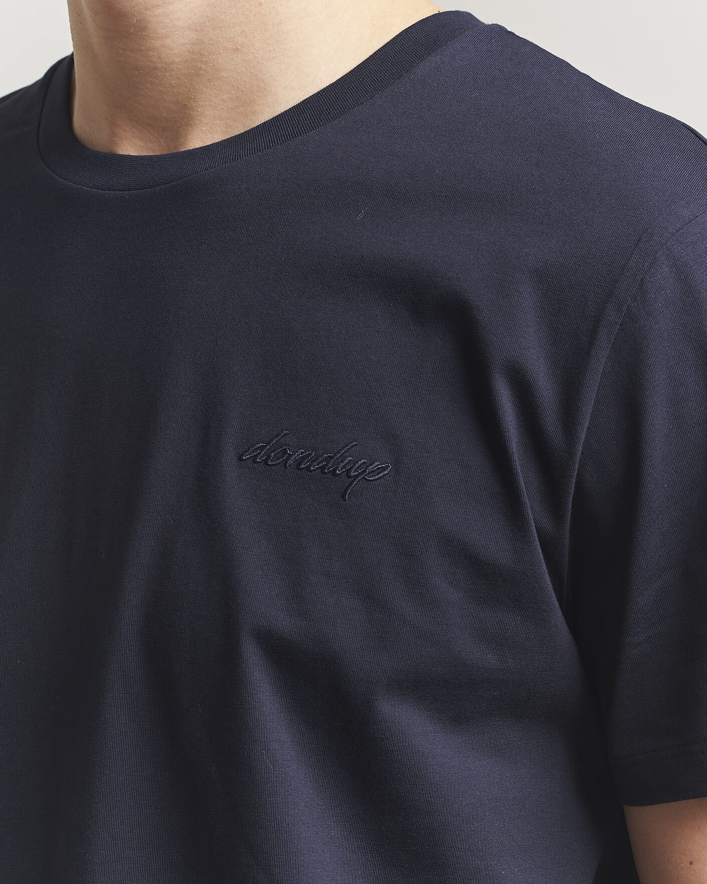 Herre | T-Shirts | Dondup | Logo Crew Neck T-Shirt Navy