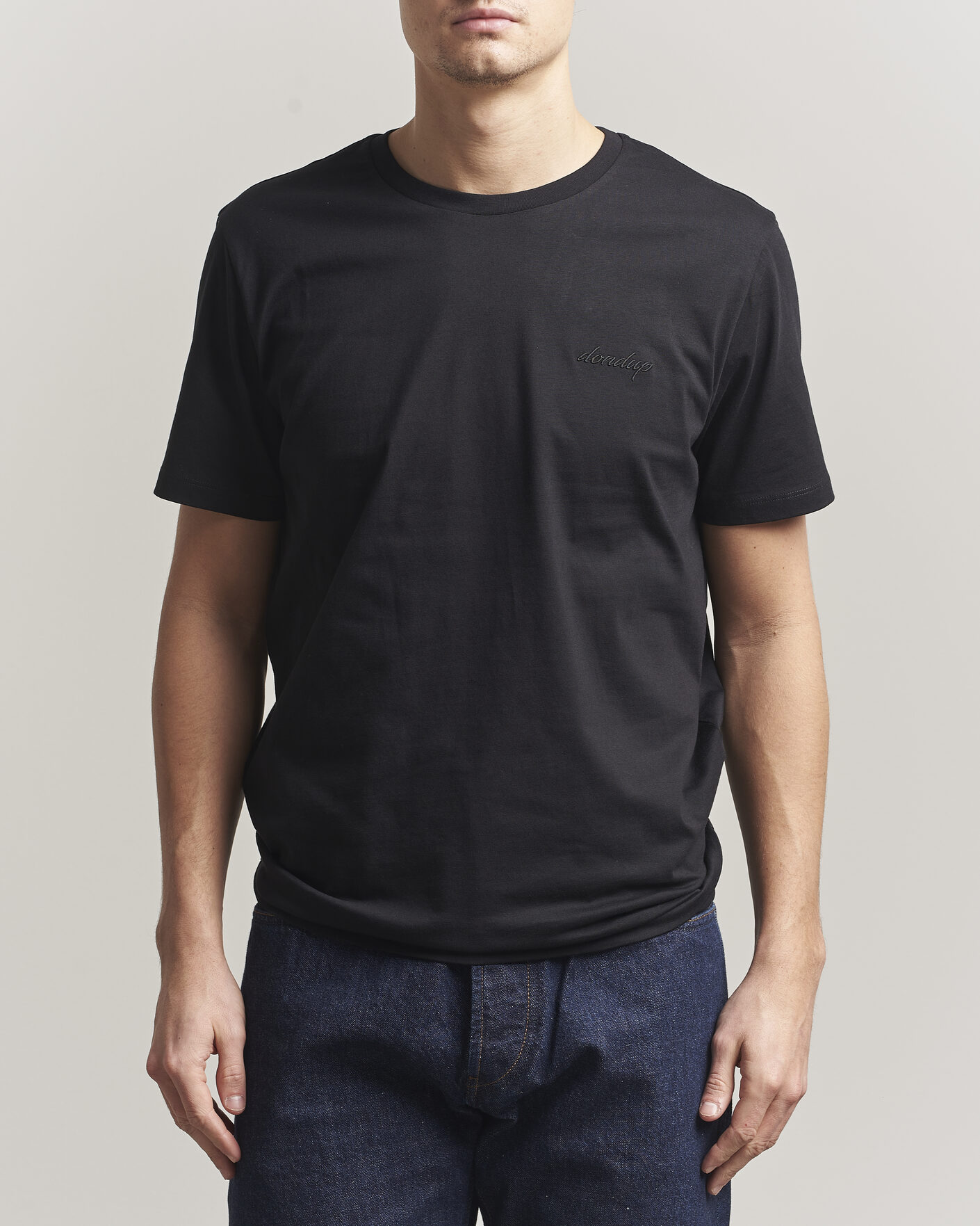 Herre | T-Shirts | Dondup | Logo Crew Neck T-Shirt Black