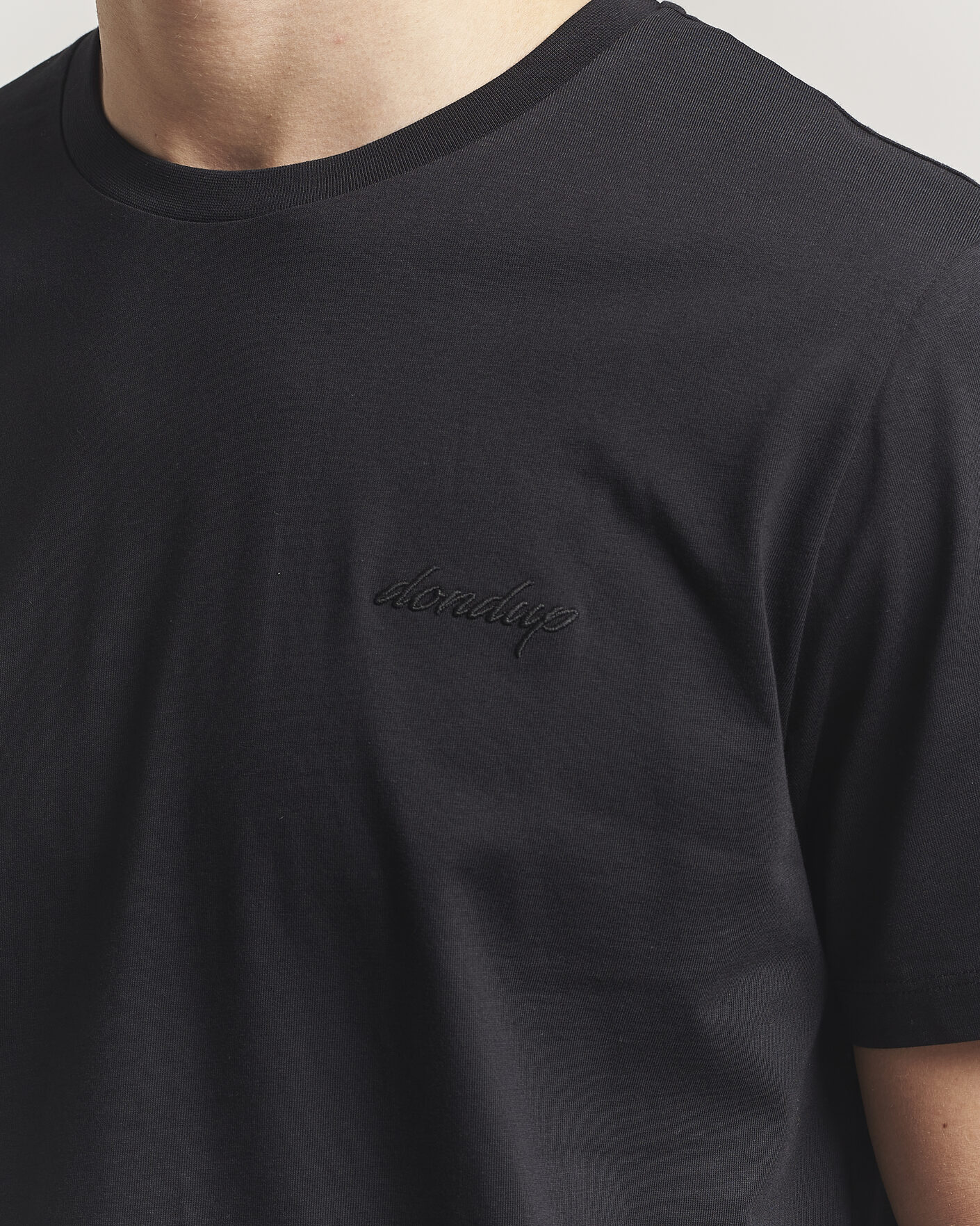 Herre | T-Shirts | Dondup | Logo Crew Neck T-Shirt Black