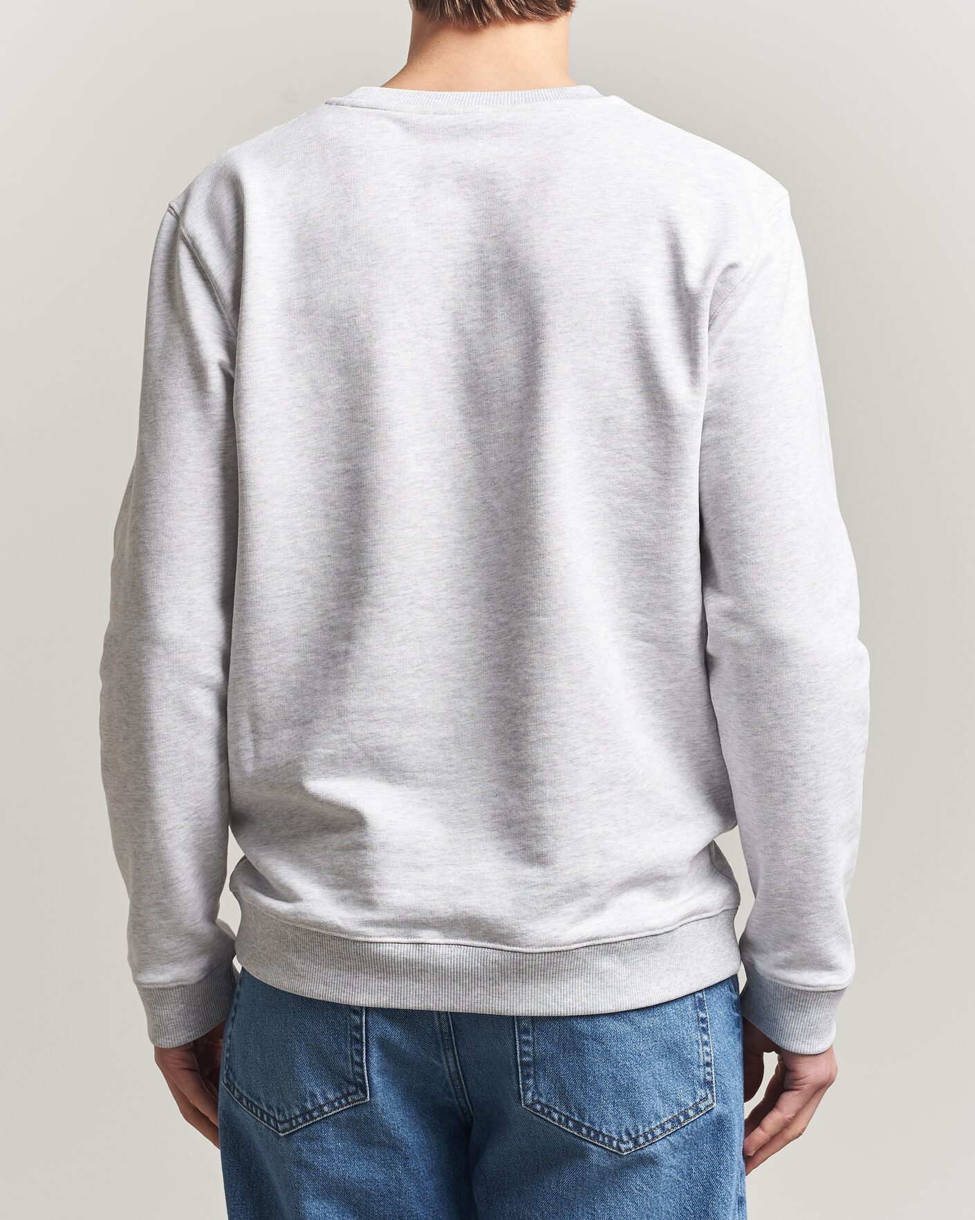 Herre | Gensere | Dondup | Logo Crew Neck Sweatshirt Light Grey Melange