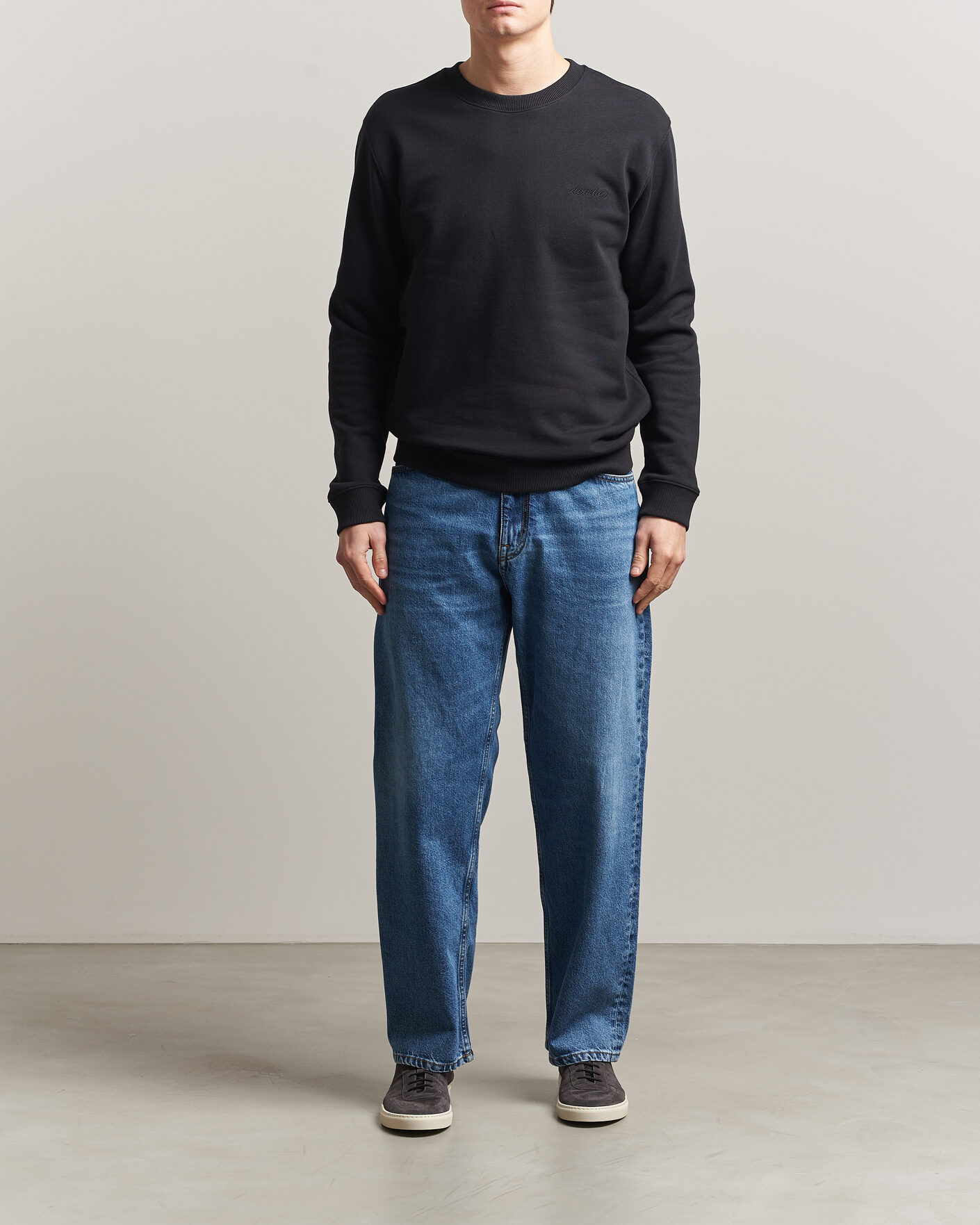 Herre | Gensere | Dondup | Logo Crew Neck Sweatshirt Black