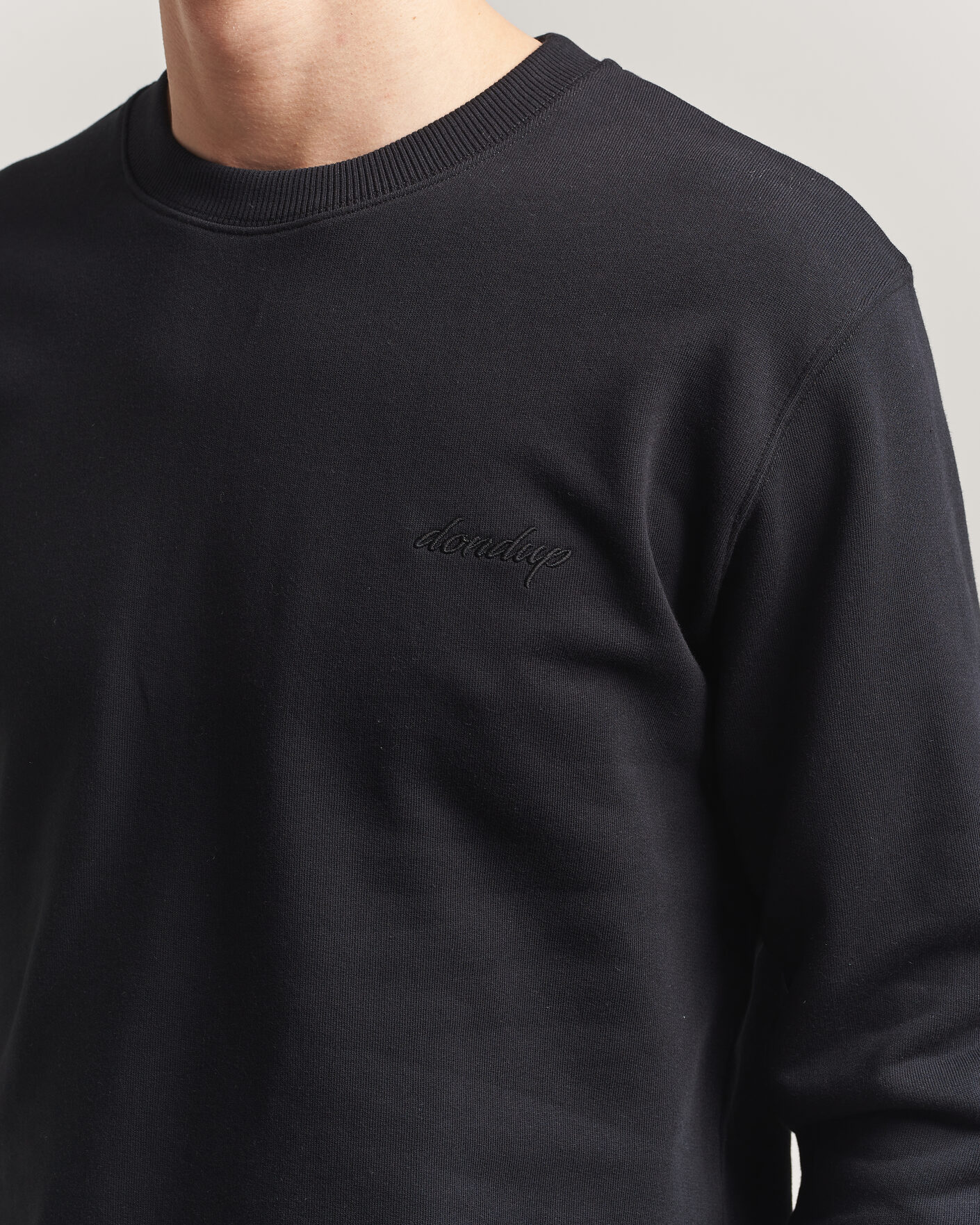 Herre | Gensere | Dondup | Logo Crew Neck Sweatshirt Black