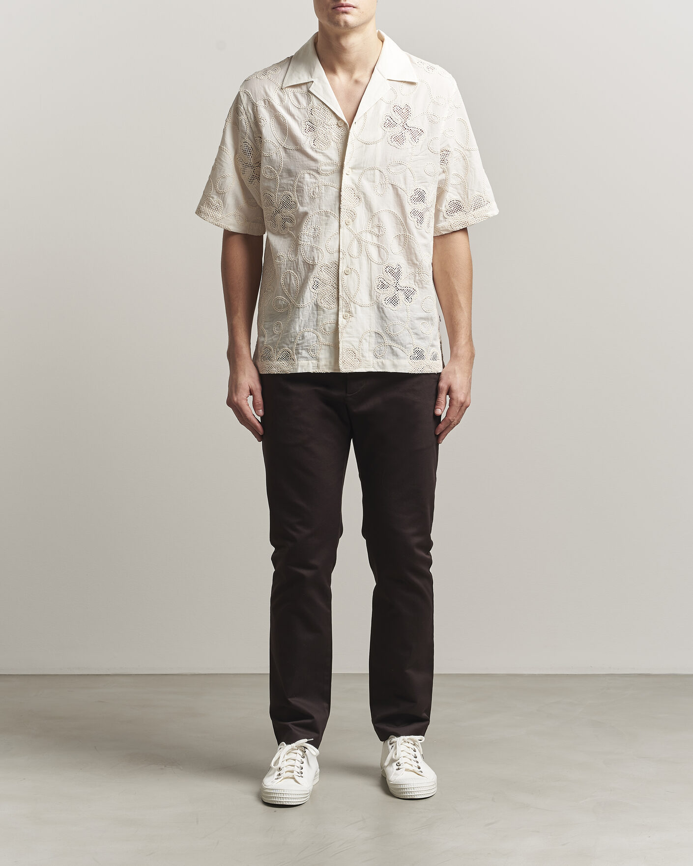 Herre | Bukser | NN07 | Theo Regular Fit Stretch Chinos Deep Truffle