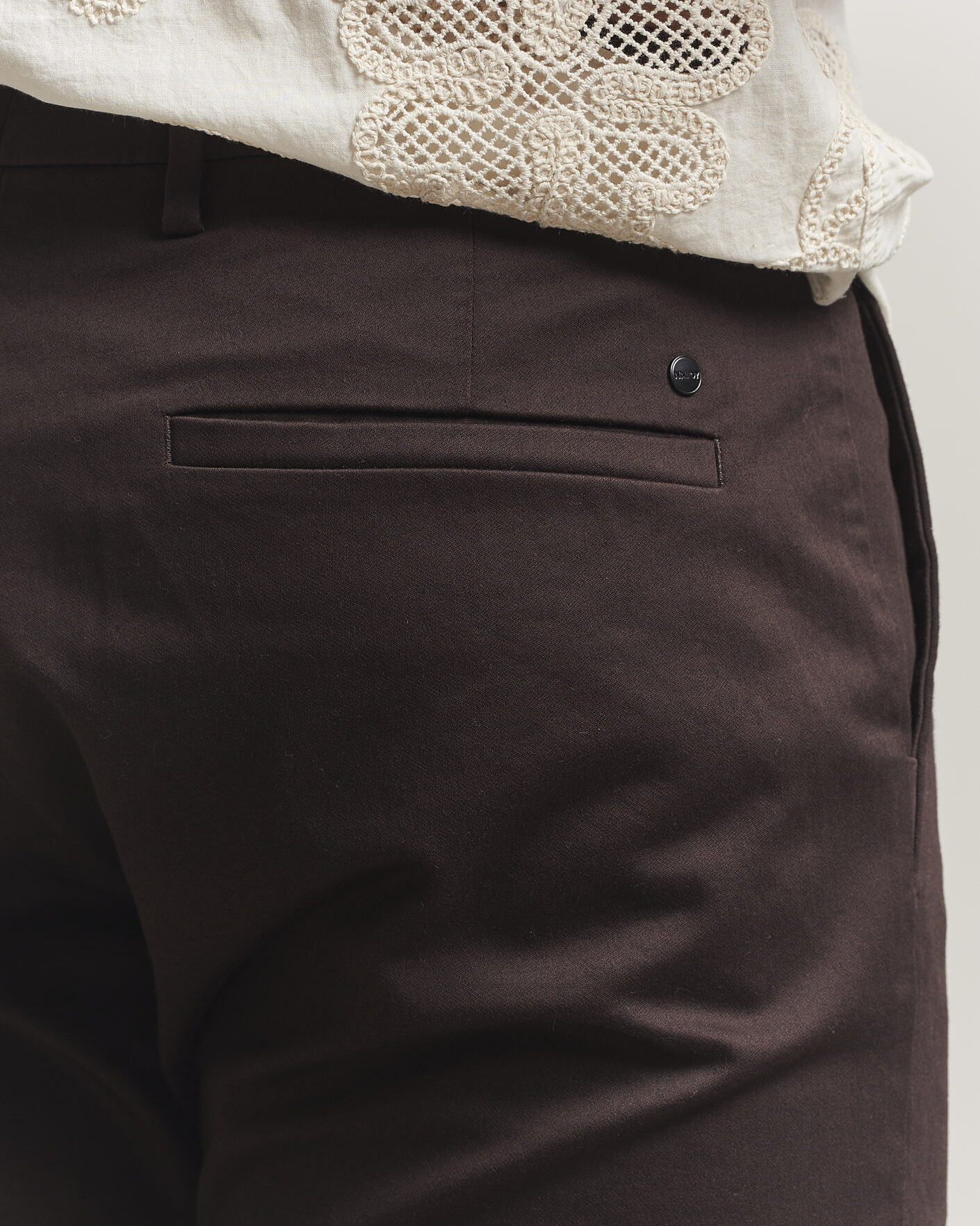 Herre | Bukser | NN07 | Theo Regular Fit Stretch Chinos Deep Truffle