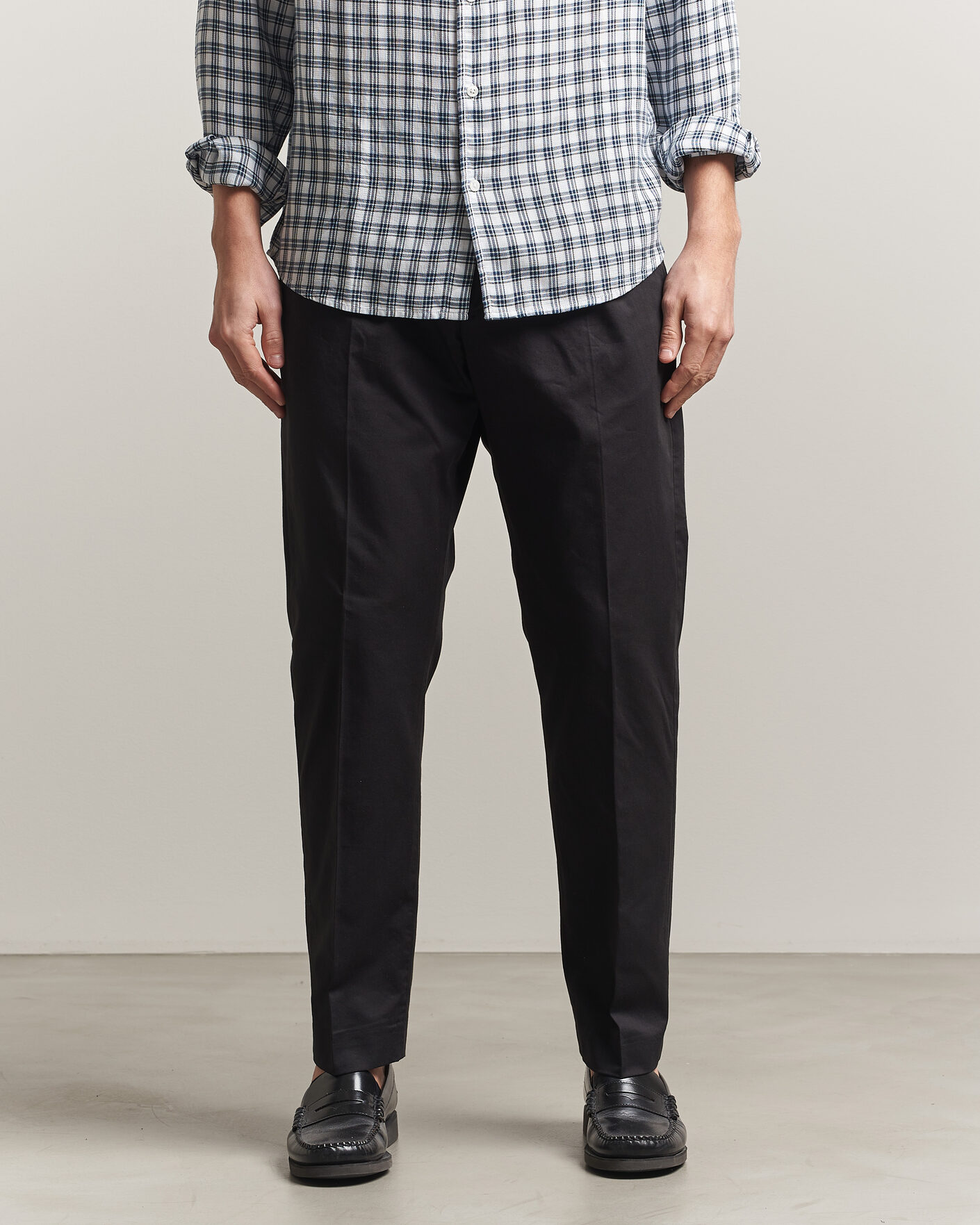 Herre | Bukser | NN07 | Bill Pleated Trousers Black