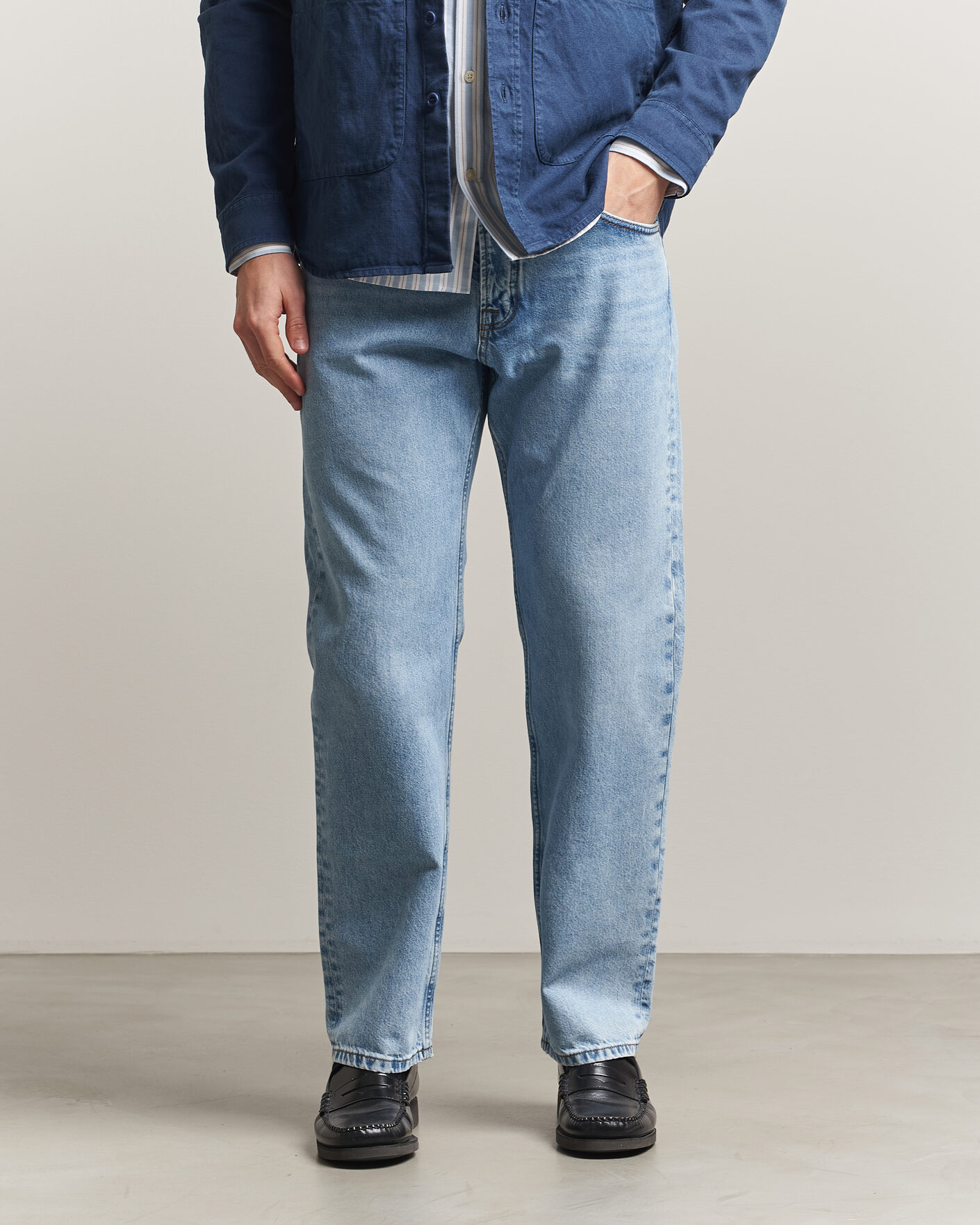 Herre | Skjorter | NN07 | Sonny Regular Fit Jeans Light Indigo