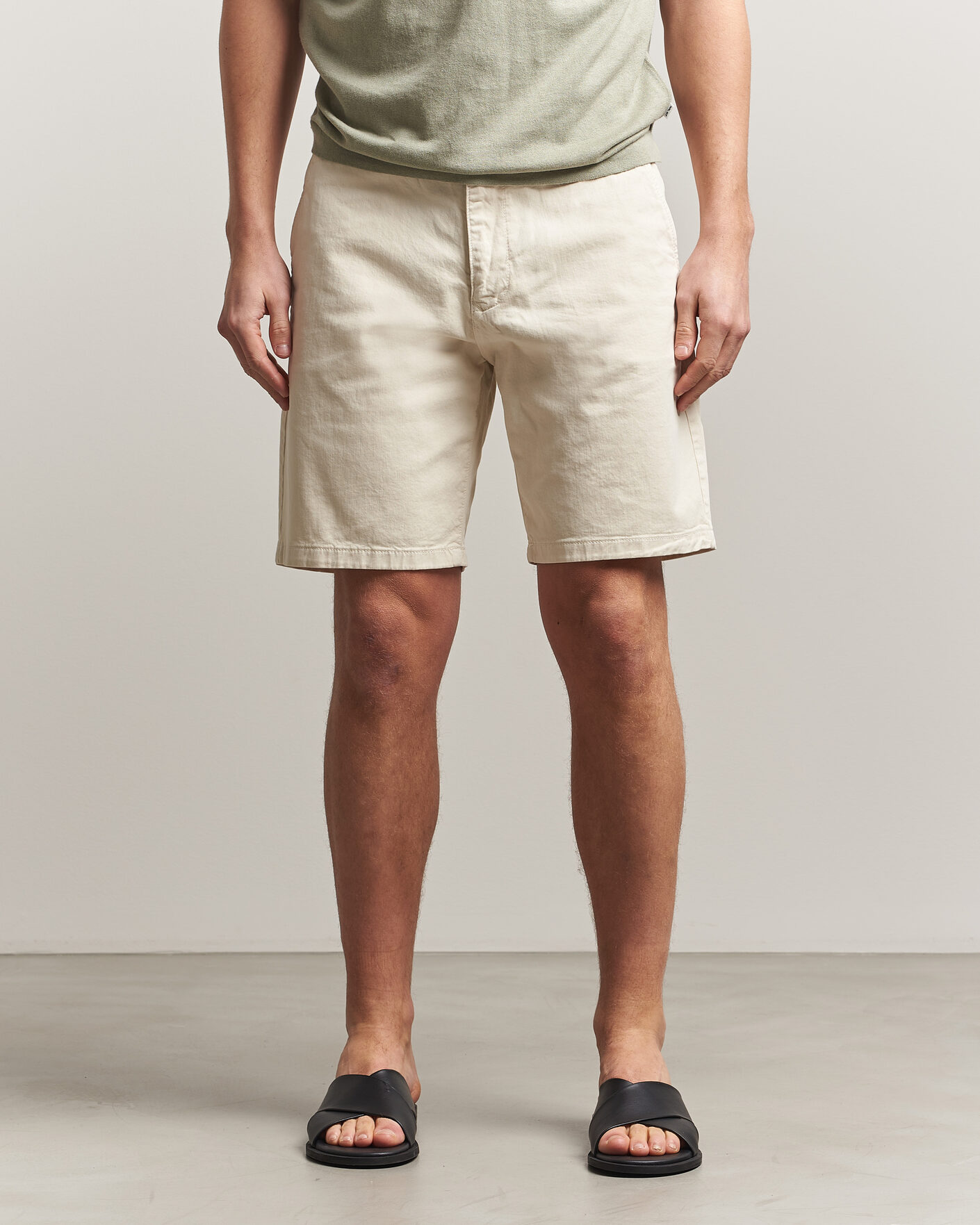 Herre | Shorts | NN07 | Aden Regular Fit Chino Shorts Ivory