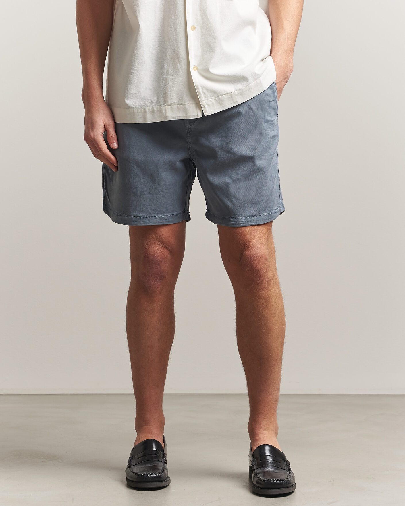Herre | Shorts | NN07 | Gregor Drawstring Shorts Stone Blue