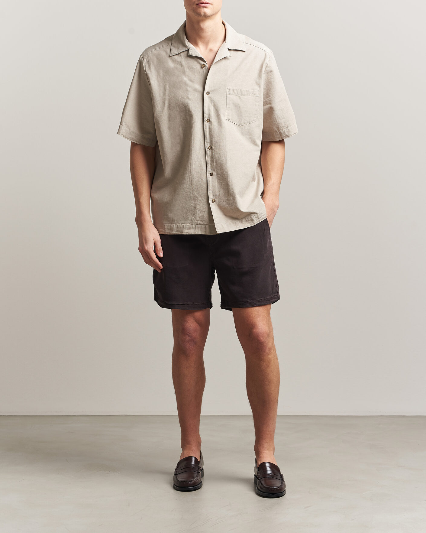 Herre | Shorts | NN07 | Gregor Drawstring Shorts Deep Truffle
