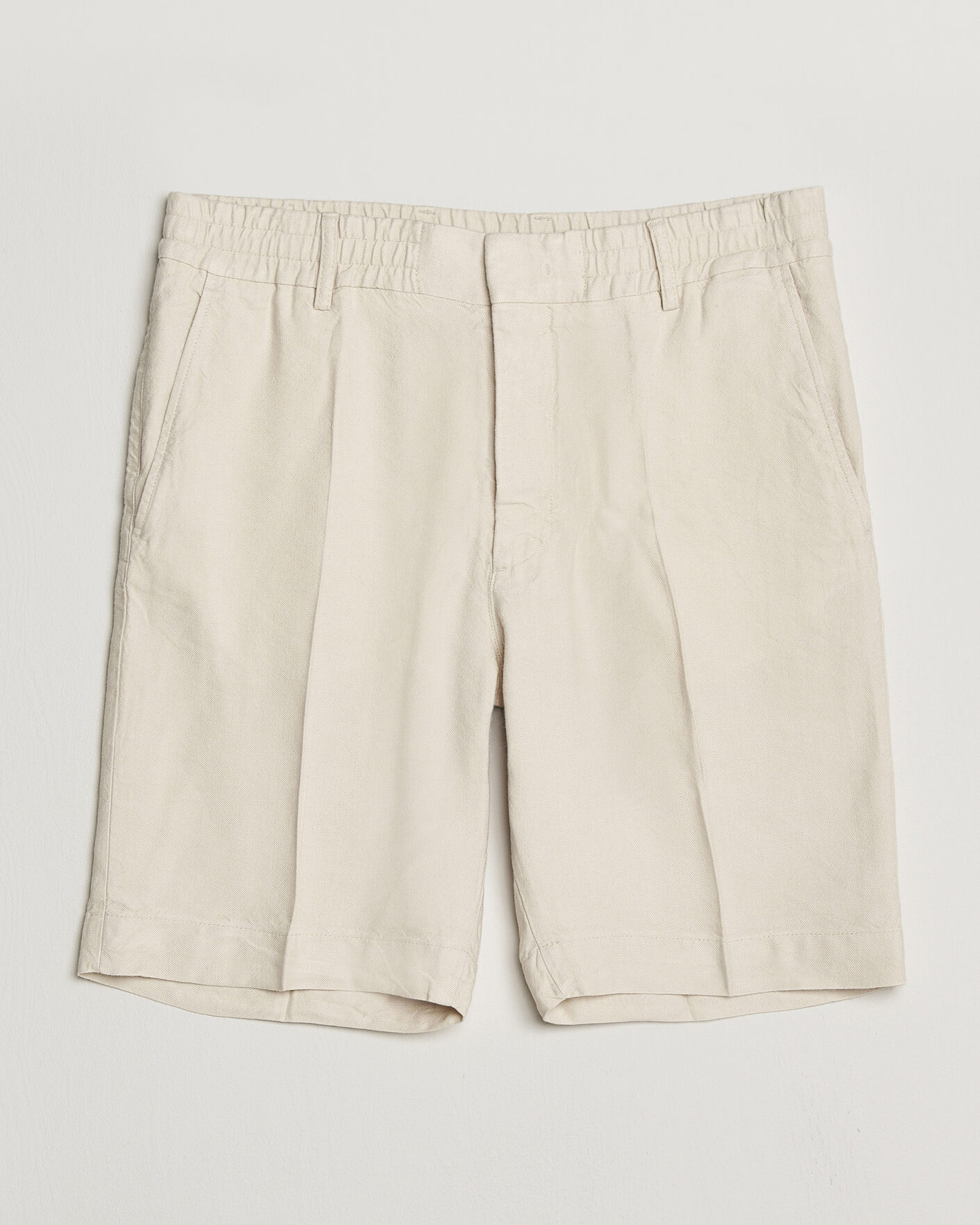 Herre | Shorts | NN07 | Billie Linen/Viscose Drawstring Shorts Ivory