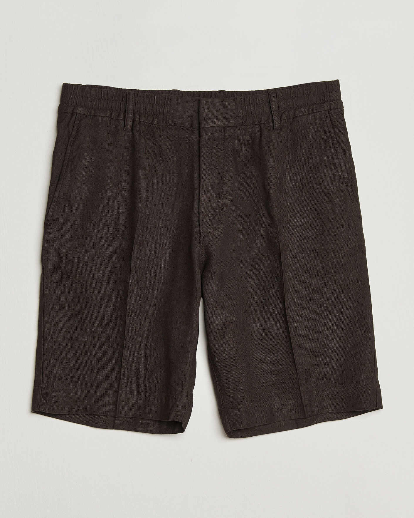 Herre | Shorts | NN07 | Billie Linen/Viscose Drawstring Shorts Deep Truffle