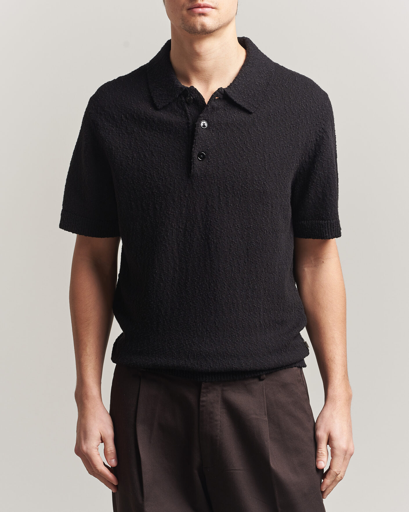 Herre | Pikéer | NN07 | Randy Knitted Polo Black