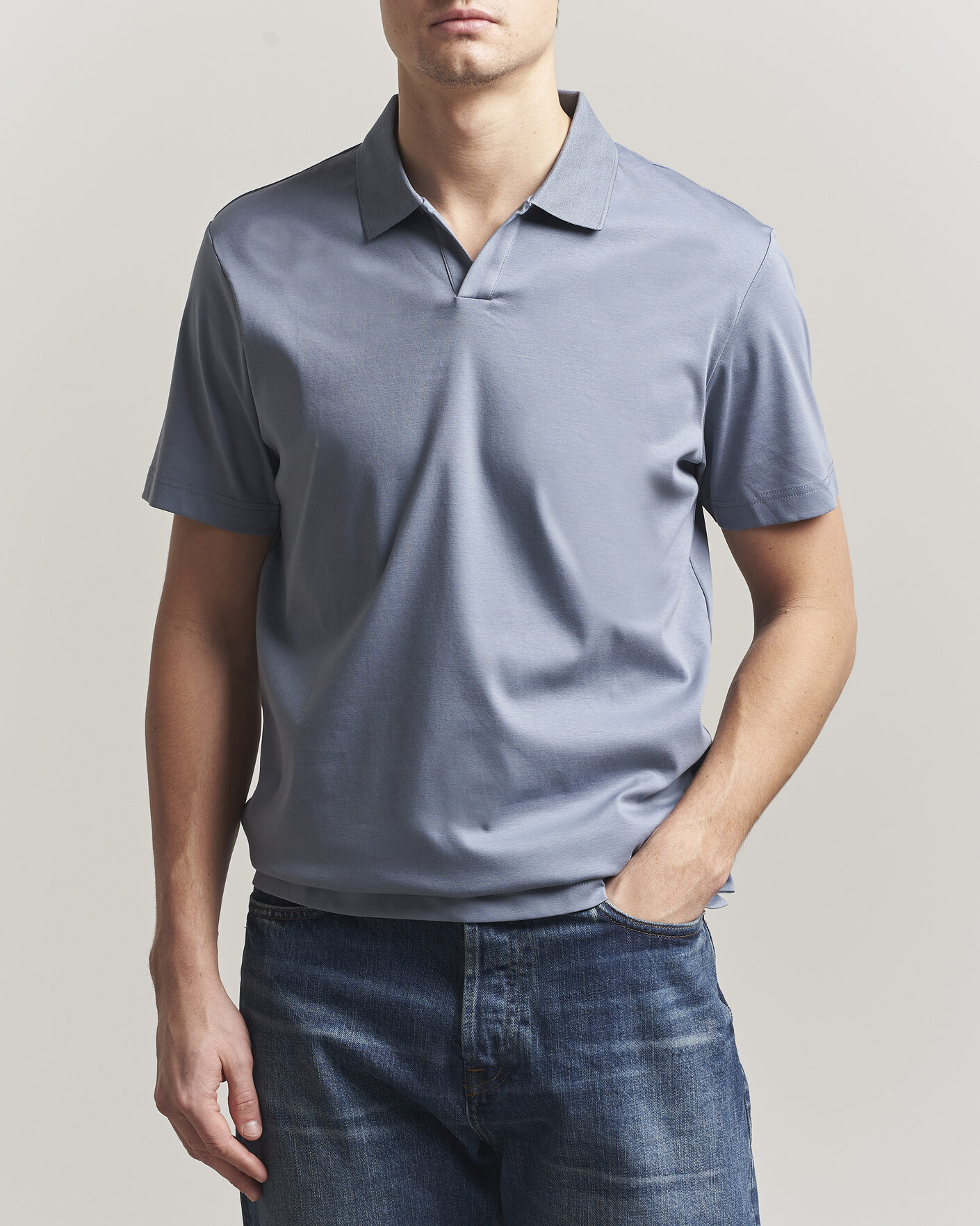 Herre | Pikéer | NN07 | Paul Polo Stone Blue