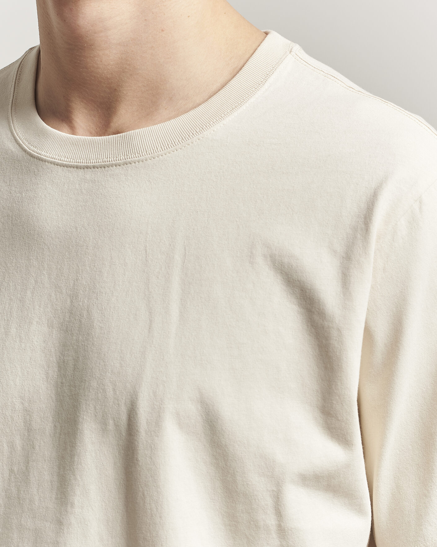 Herre | T-Shirts | NN07 | Jett Washed Printed Crew Neck T-Shirt Ivory