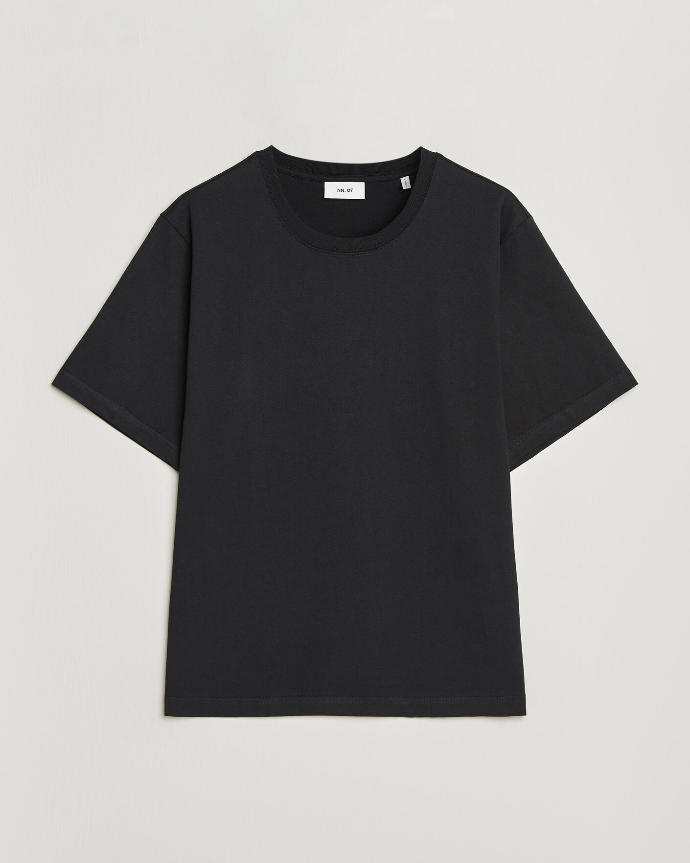 Herre | T-Shirts | NN07 | Jett Washed Printed Crew Neck T-Shirt Black