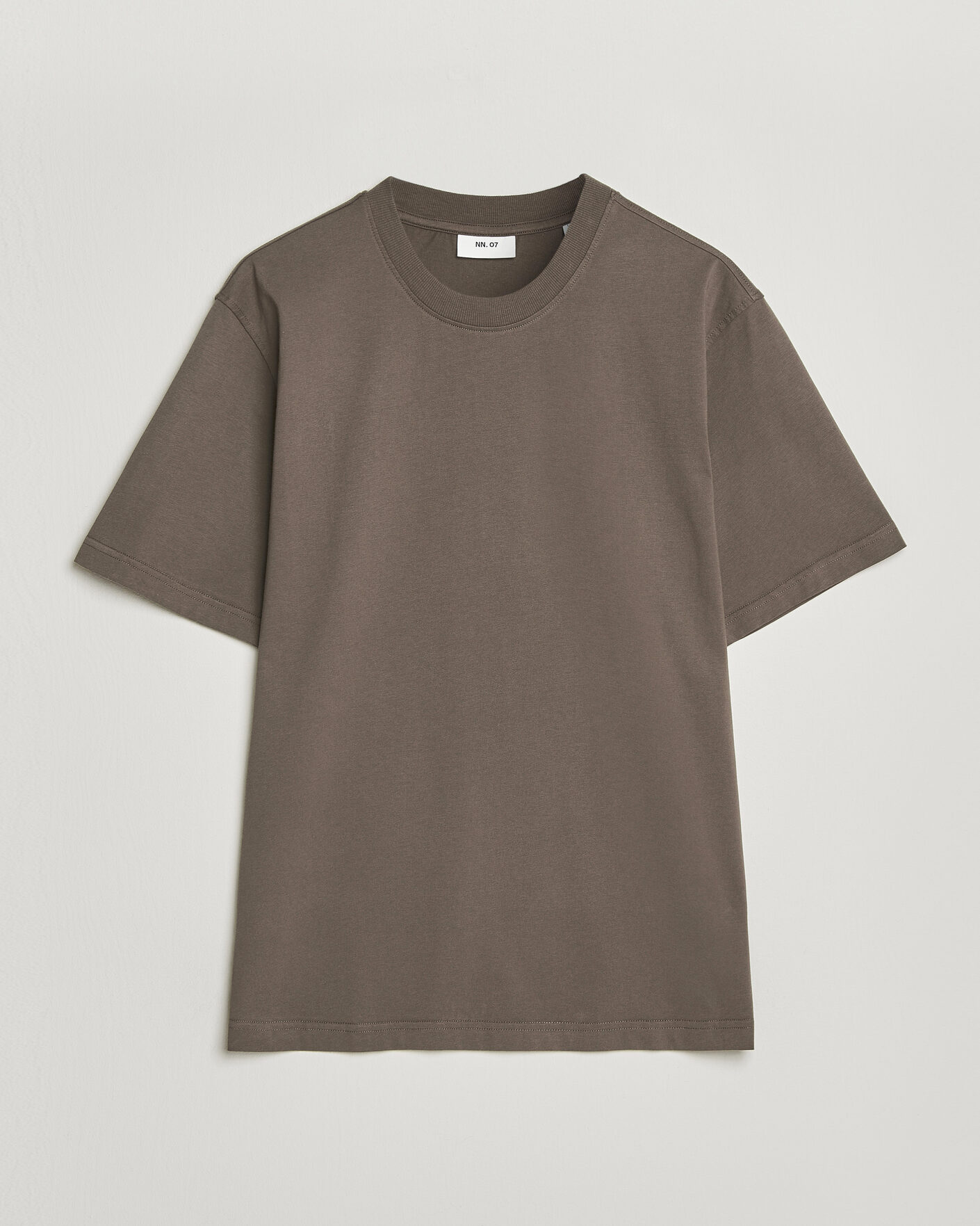 Herre | T-Shirts | NN07 | Adam Pima Crew Neck T-Shirt Mable Husk