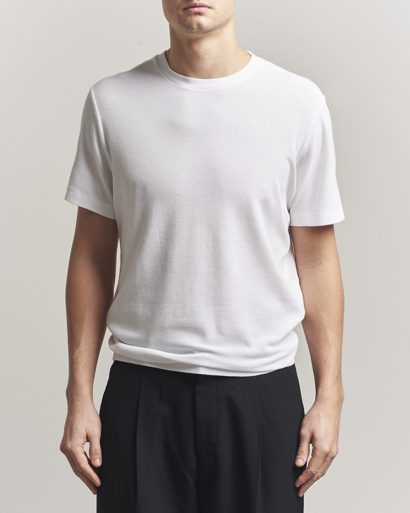 Herre | T-Shirts | NN07 | Clive Crew Neck T-Shirt White