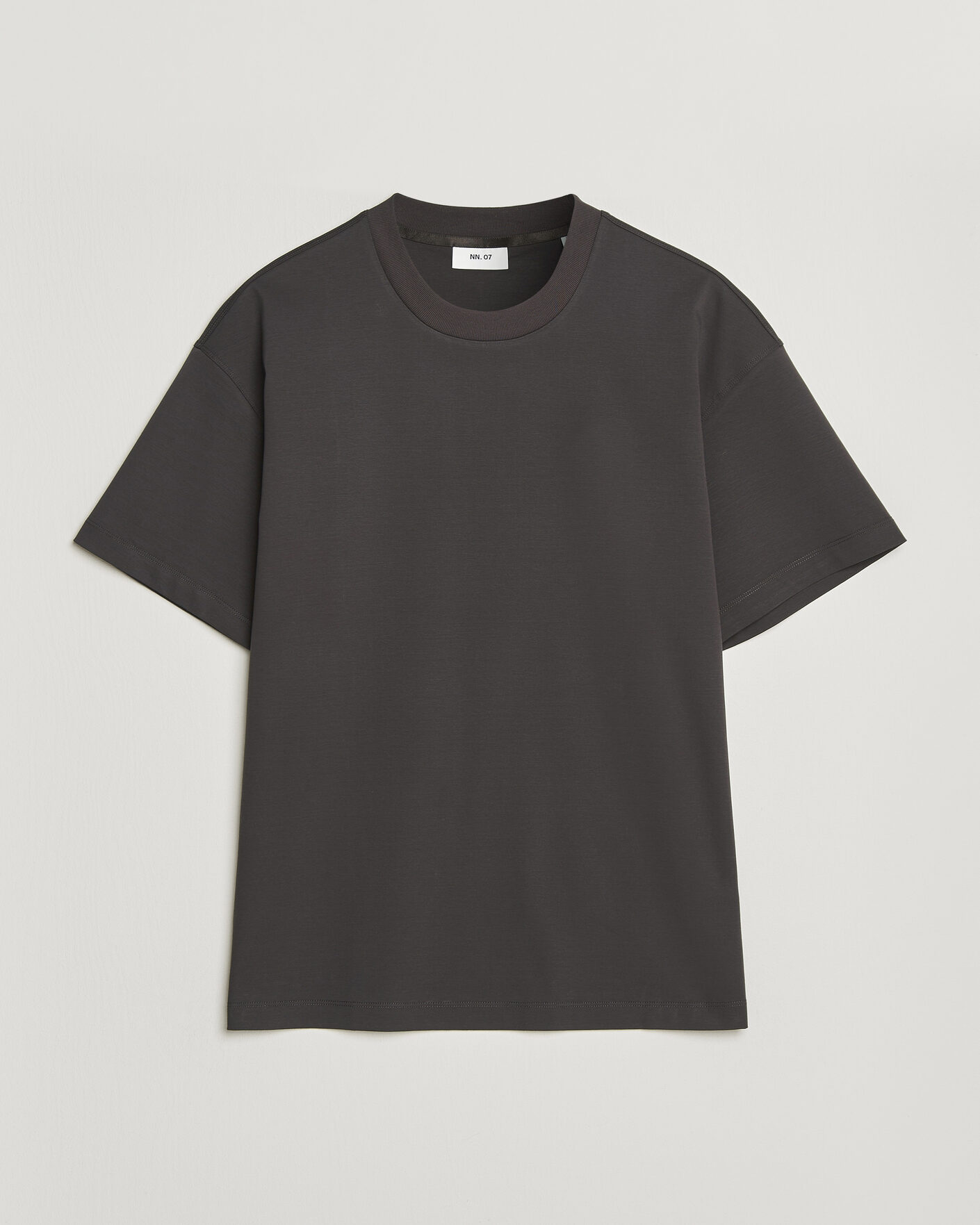 Herre | T-Shirts | NN07 | Lionel Mercerized Crew Neck T-Shirt Deep Truffle