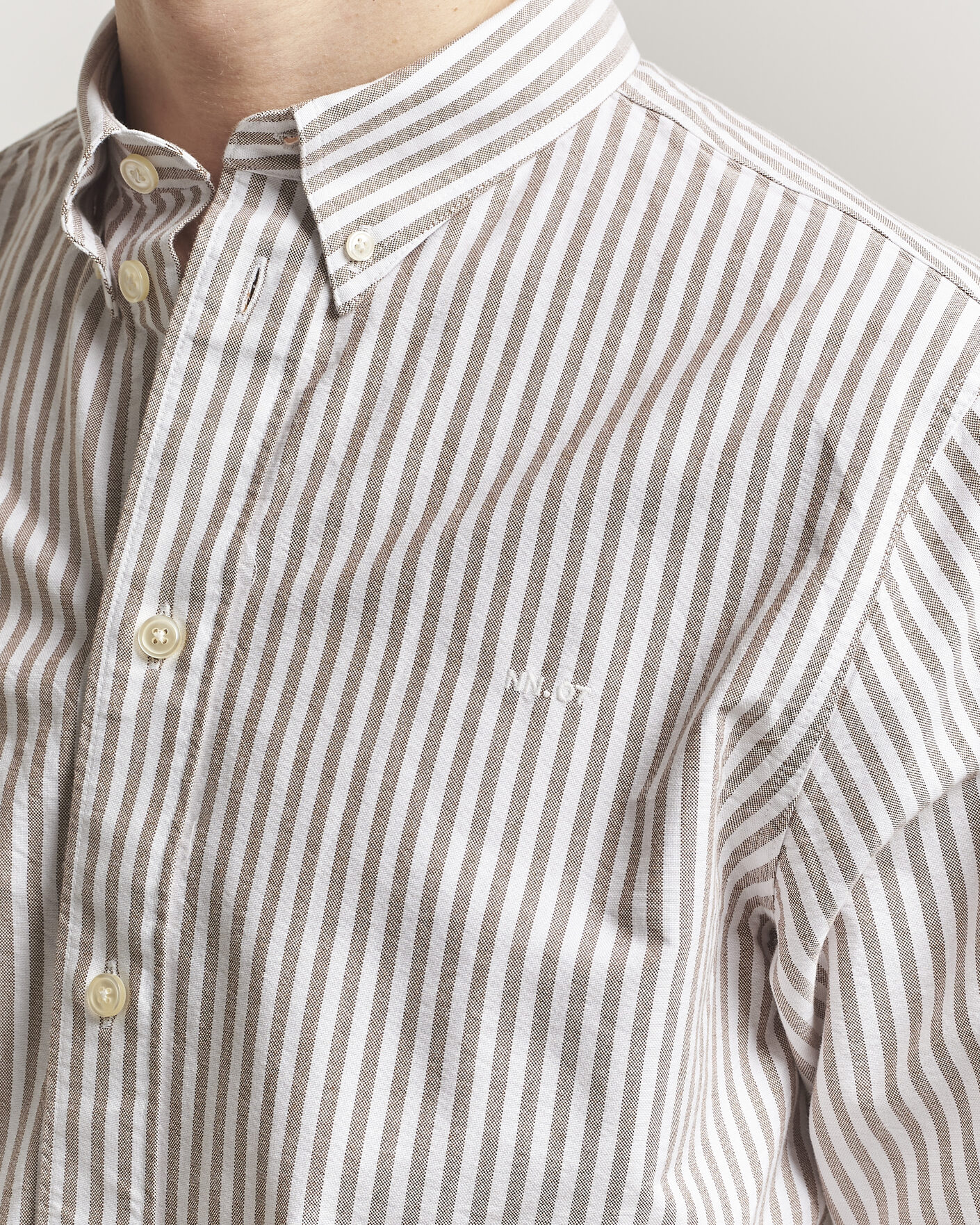 Herre | Skjorter | NN07 | Colby Oxford Shirt Terracotta/White