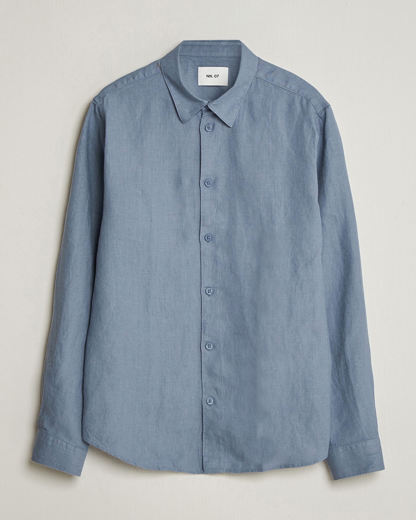Herre | Skjorter | NN07 | Enzo Linen Shirt Stone Blue