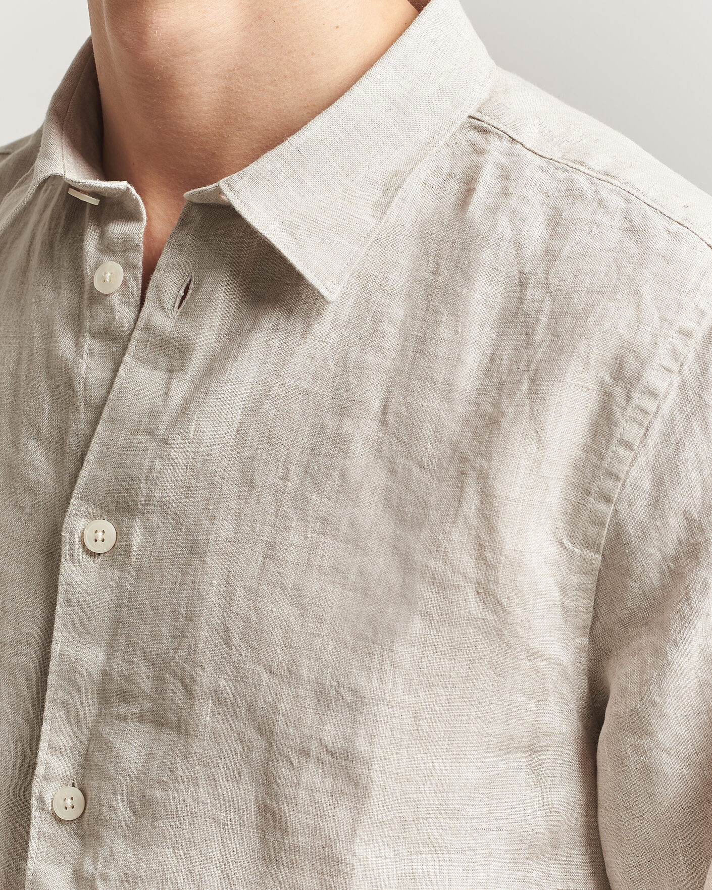 Herre | Skjorter | NN07 | Enzo Linen Shirt Oat