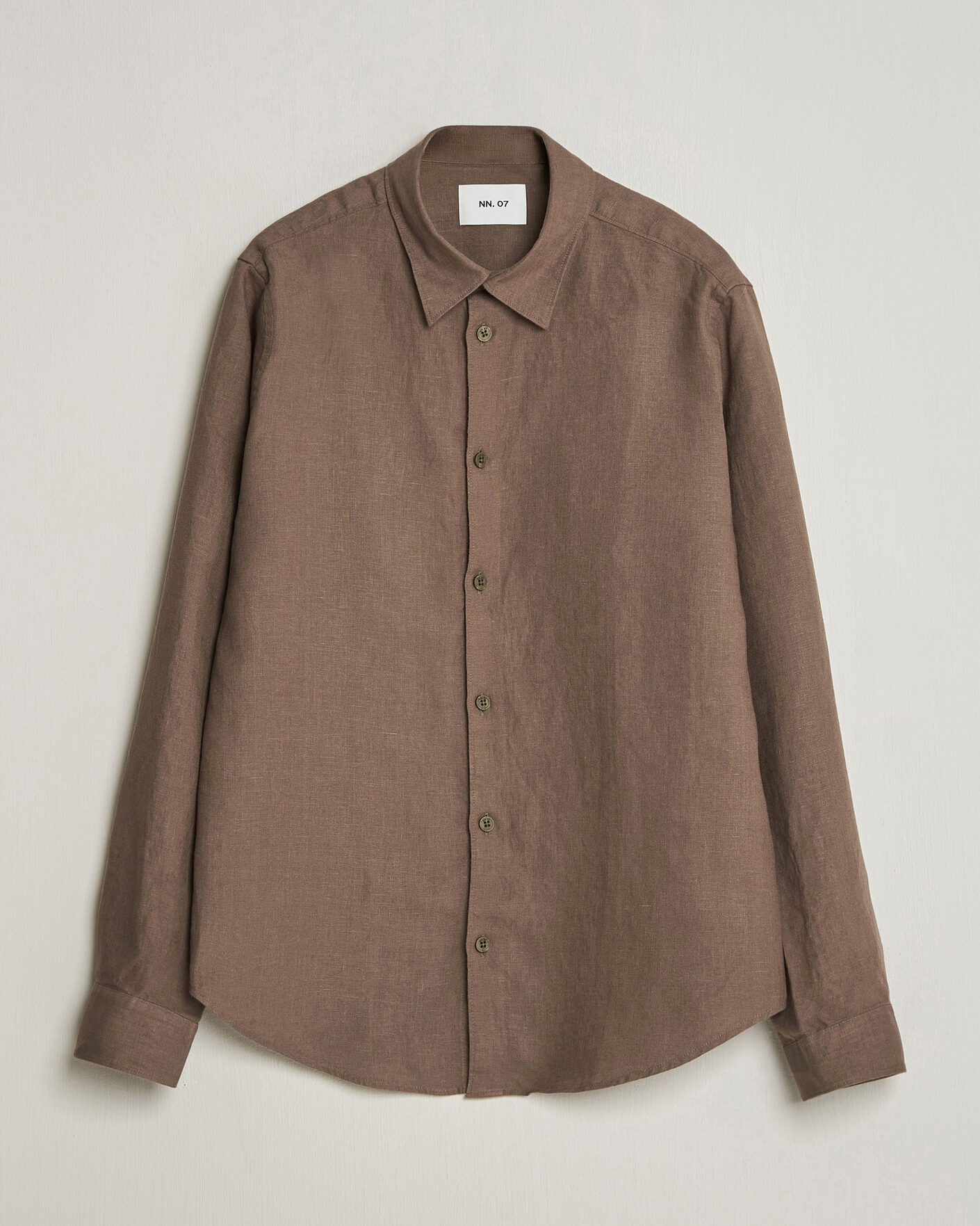Herre | Skjorter | NN07 | Enzo Linen Shirt Mable Husk