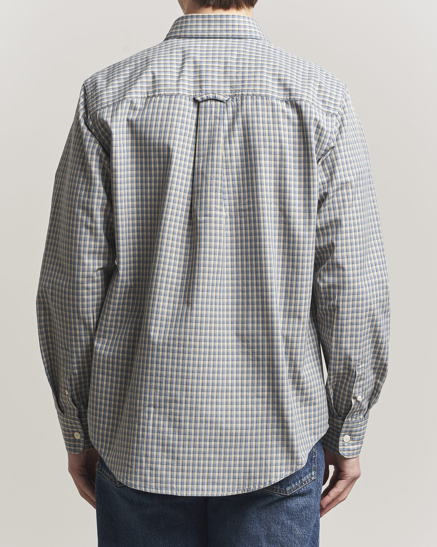 Herre | Skjorter | NN07 | Colby Brushed Cotton Shirt Blue Check