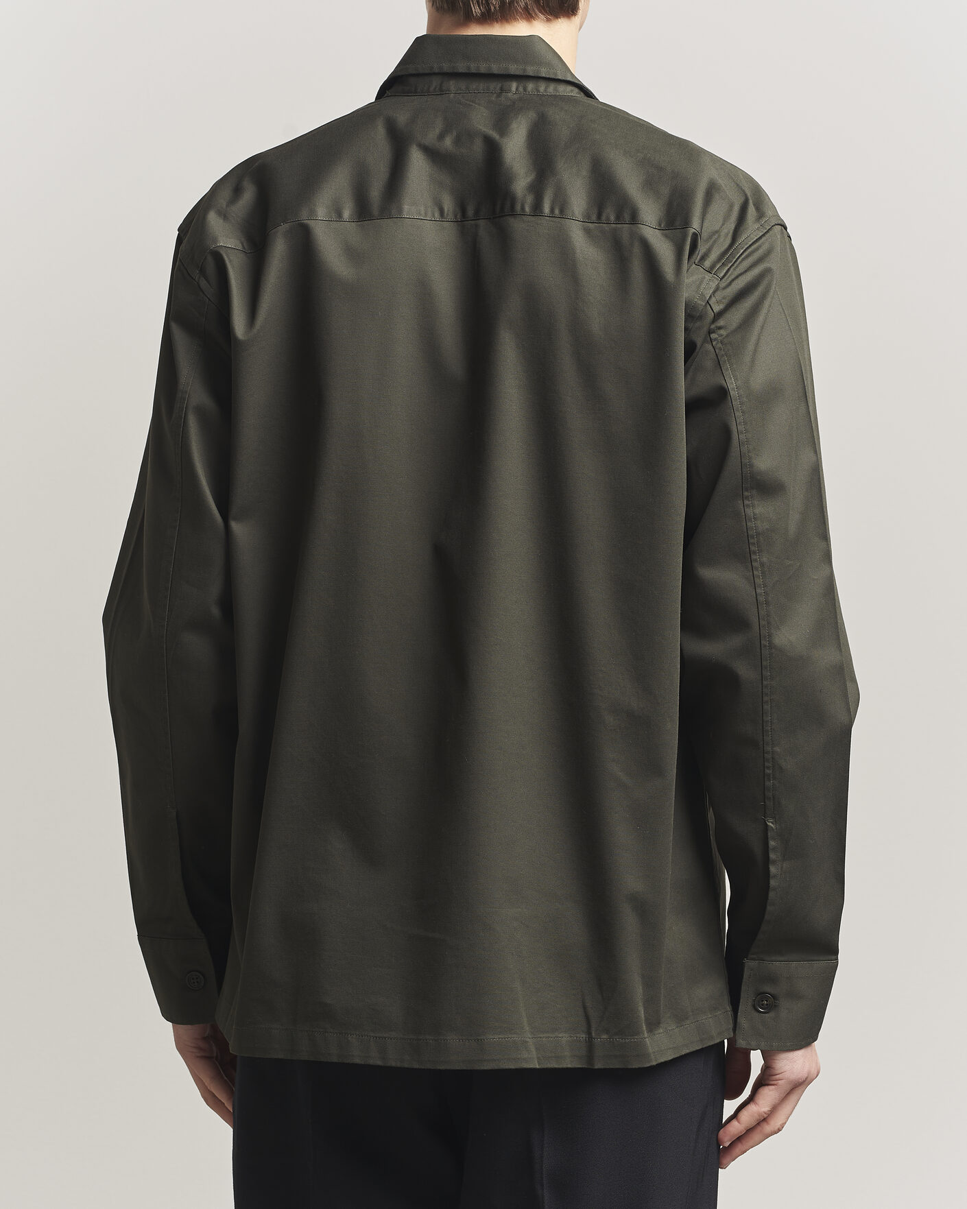Herre | Skjorter | NN07 | Freddy Cotton Overshirt Dark Army