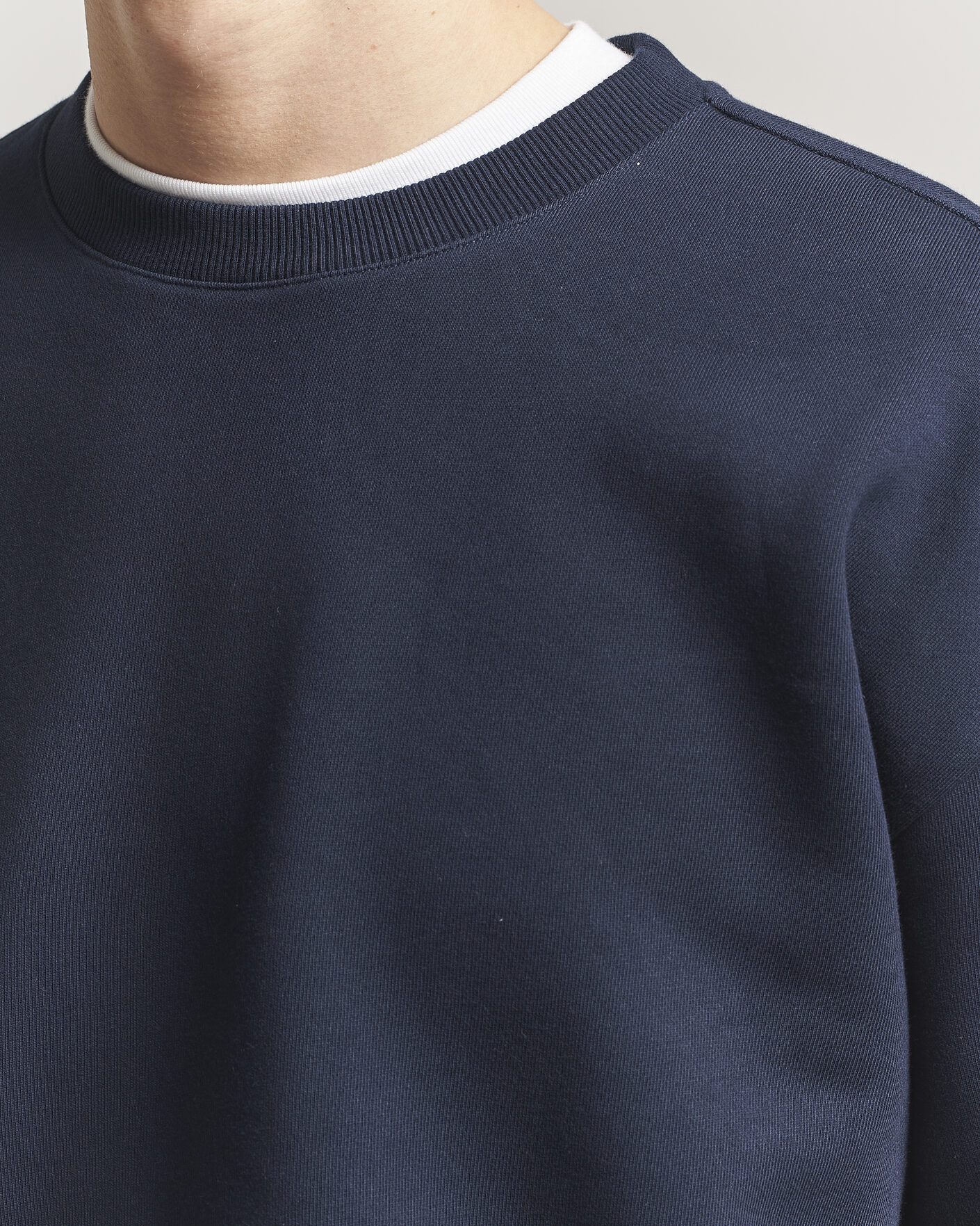 Herre | Gensere | NN07 | David Crew Neck Sweatshirt Navy Blue