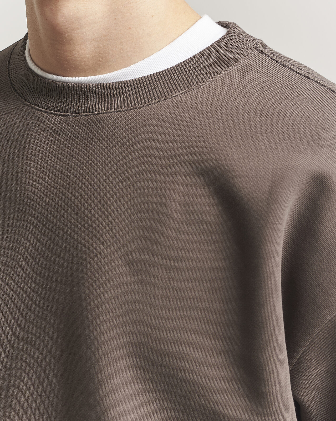 Herre | Gensere | NN07 | David Crew Neck Sweatshirt Mable Husk